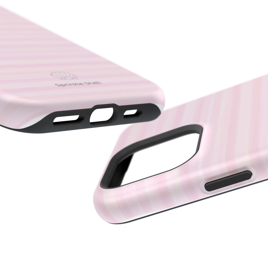 MagSafe pink stripes case