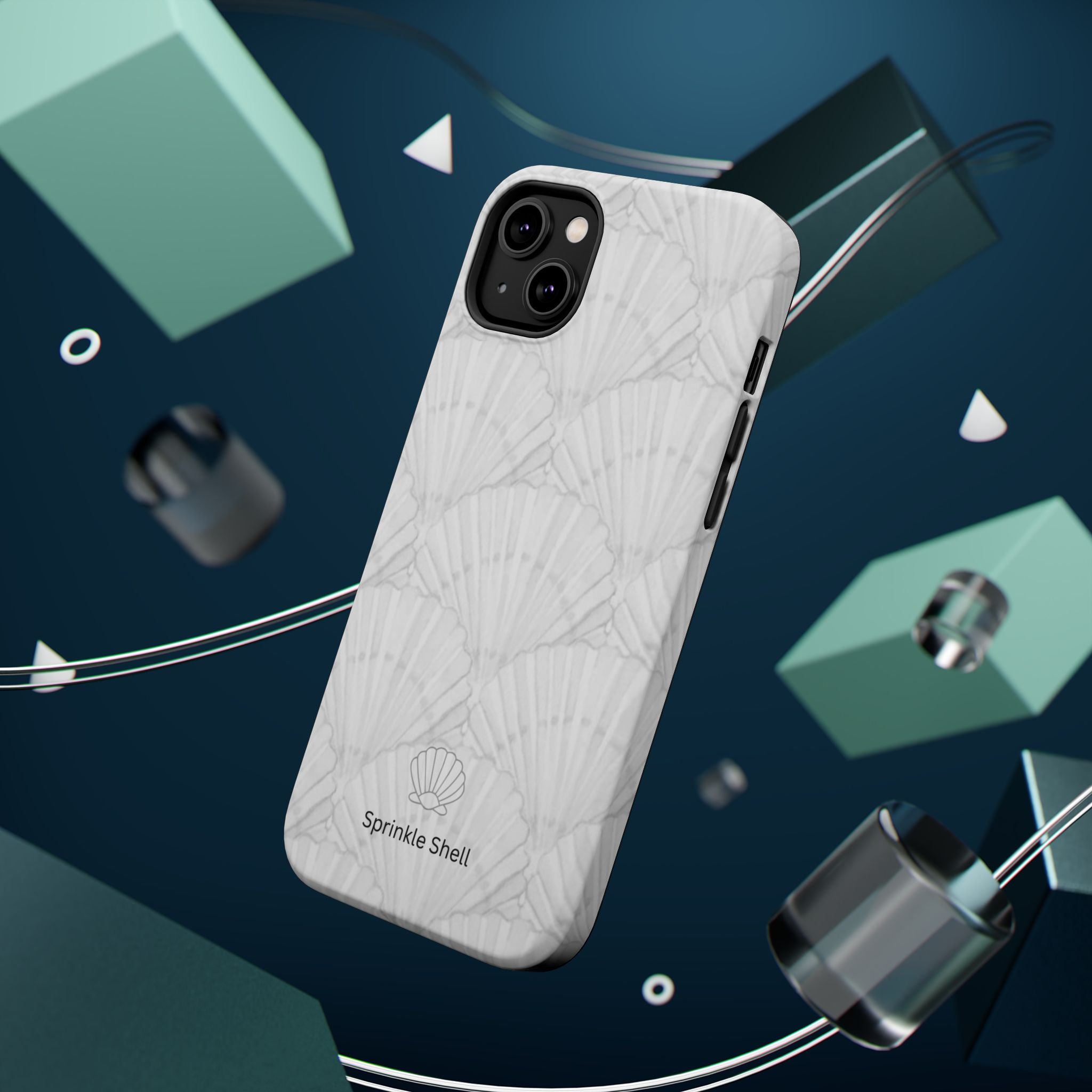 Shell-Pattern Magnetic Impact Phone Case — Protective Modular iPhone Cover