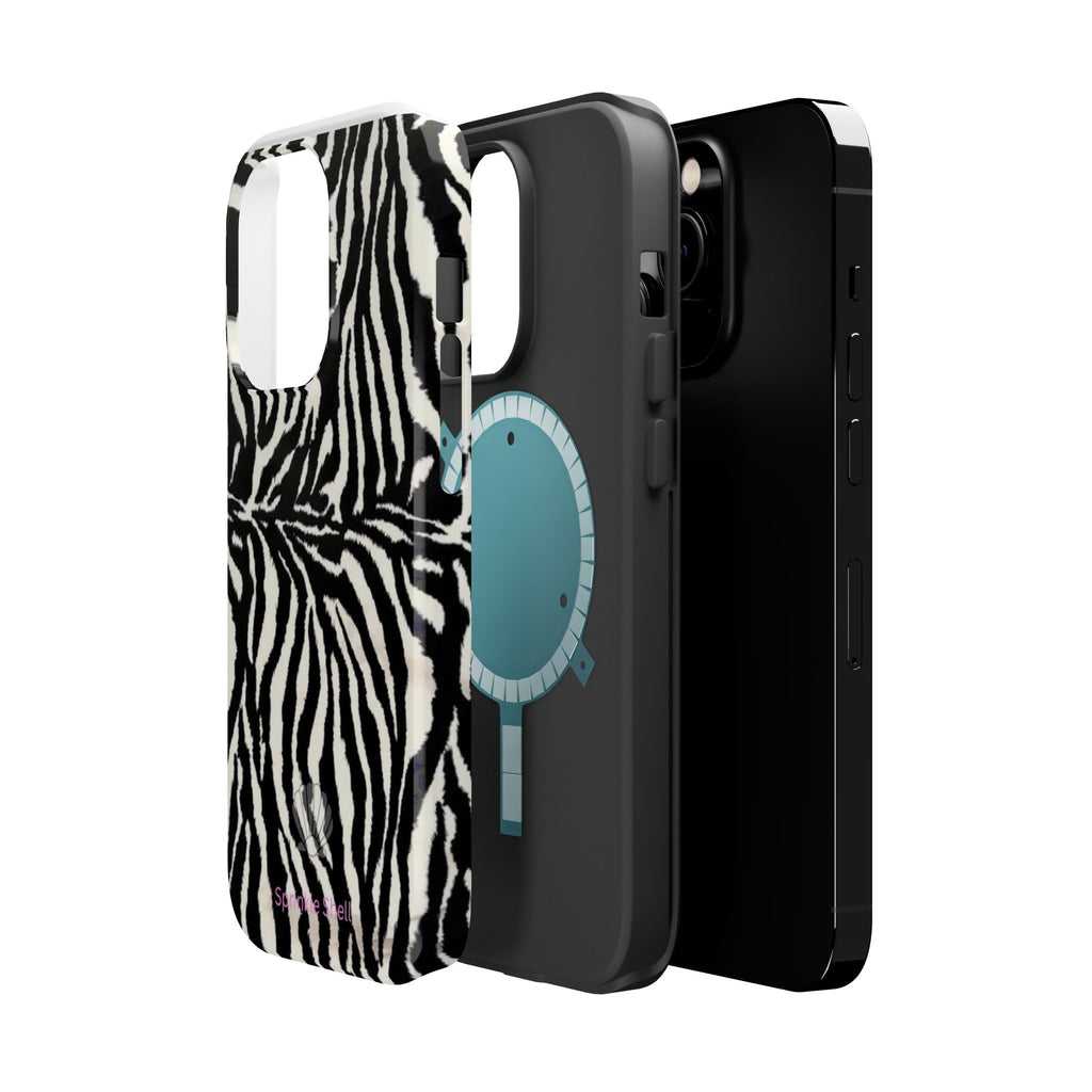 MagSafe black zebra print case