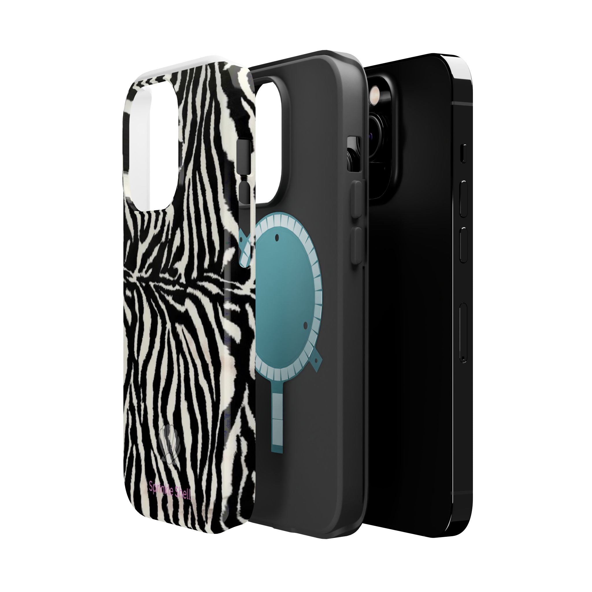 MagSafe black zebra print case