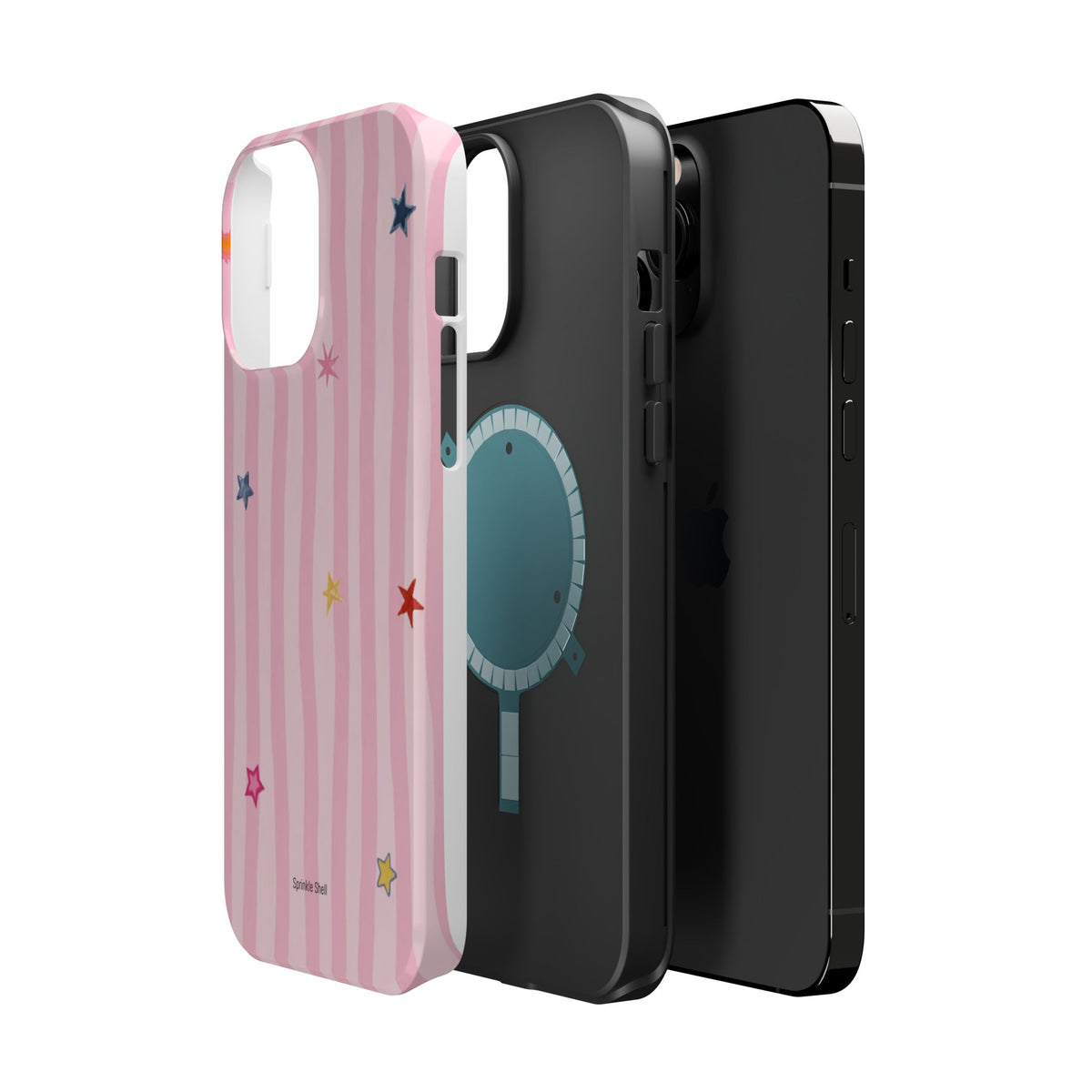 MagSafe pink lines & stars case