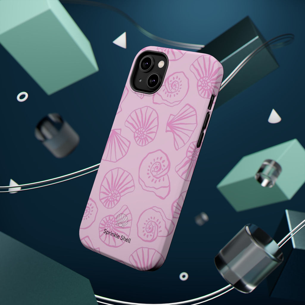 MagSafe pink shells case