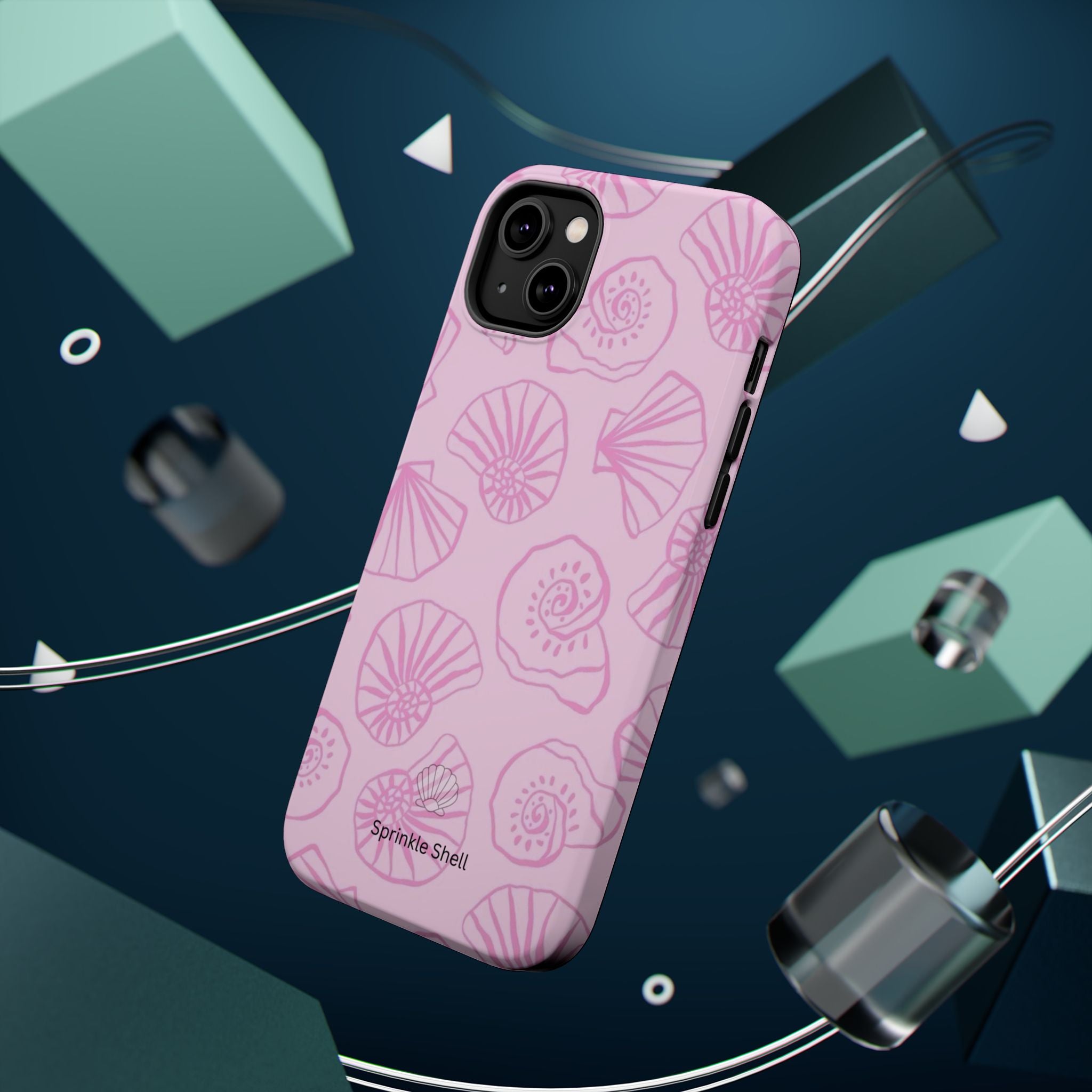 MagSafe pink shells case