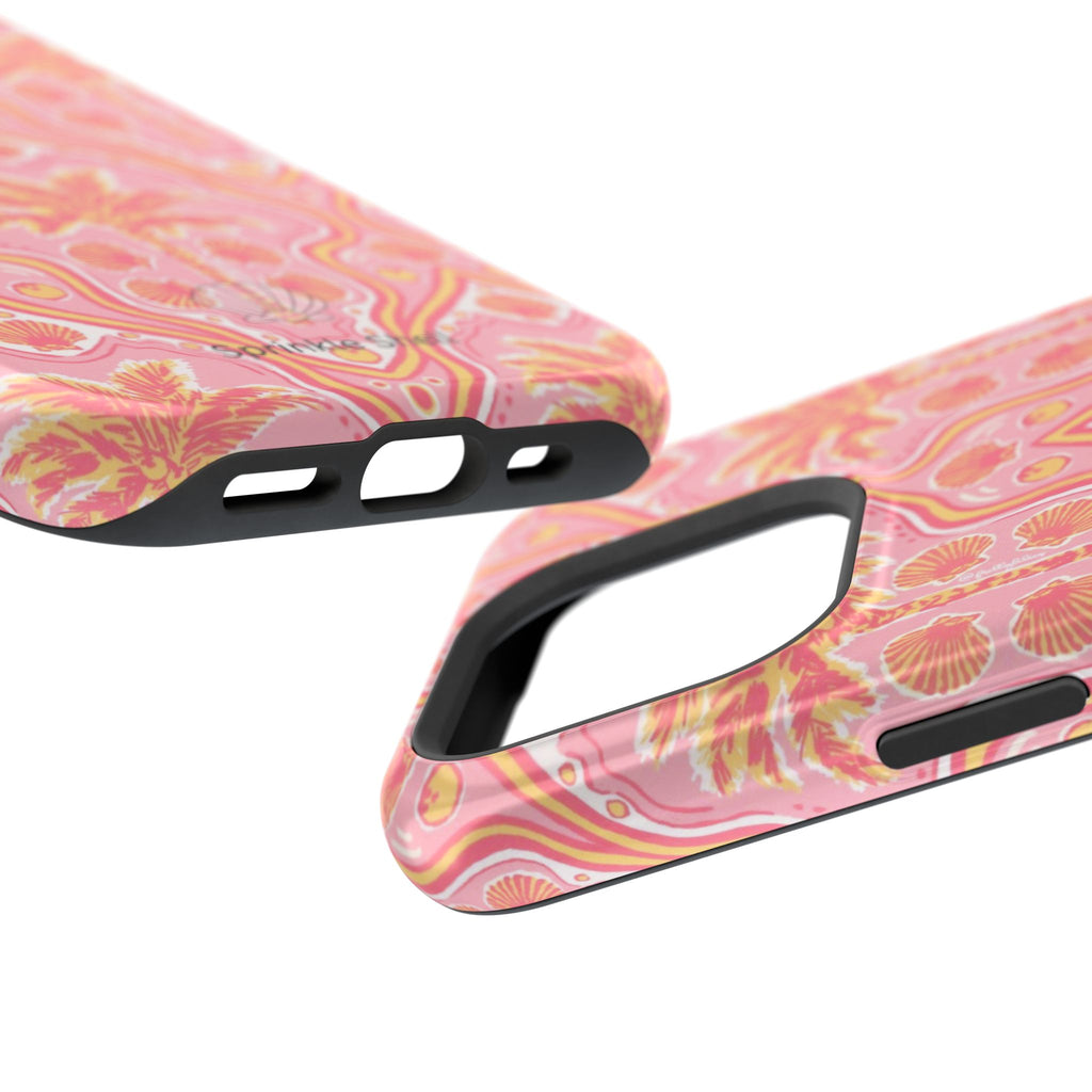 MagSafe pink pink summer palm tree case