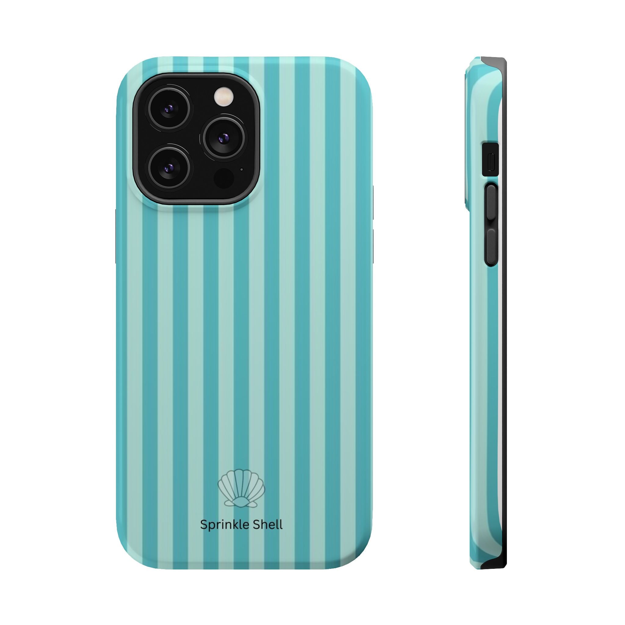MagSafe teal striped case