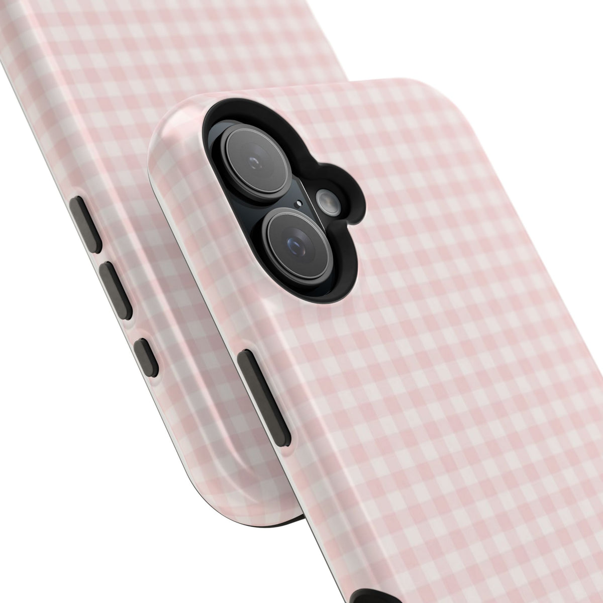 MagSafe light pink plaid case