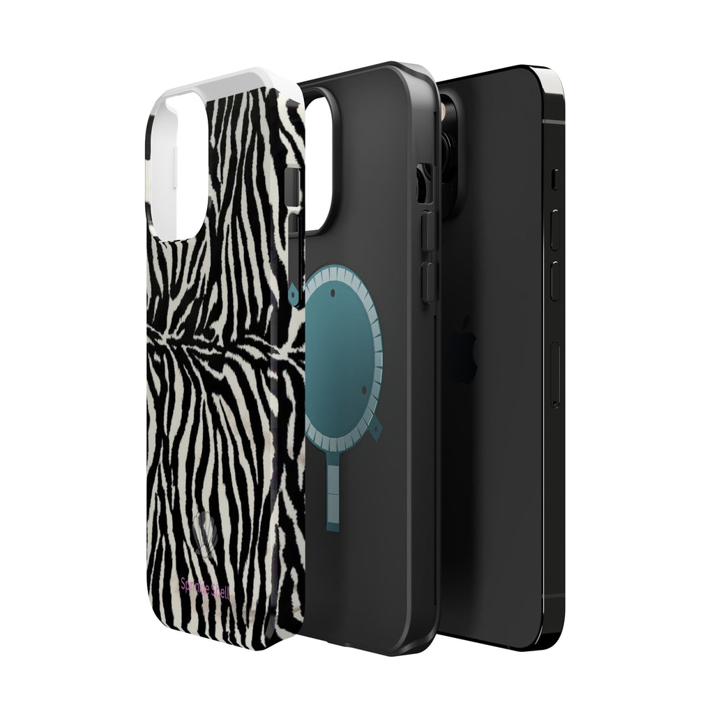 MagSafe black zebra print case