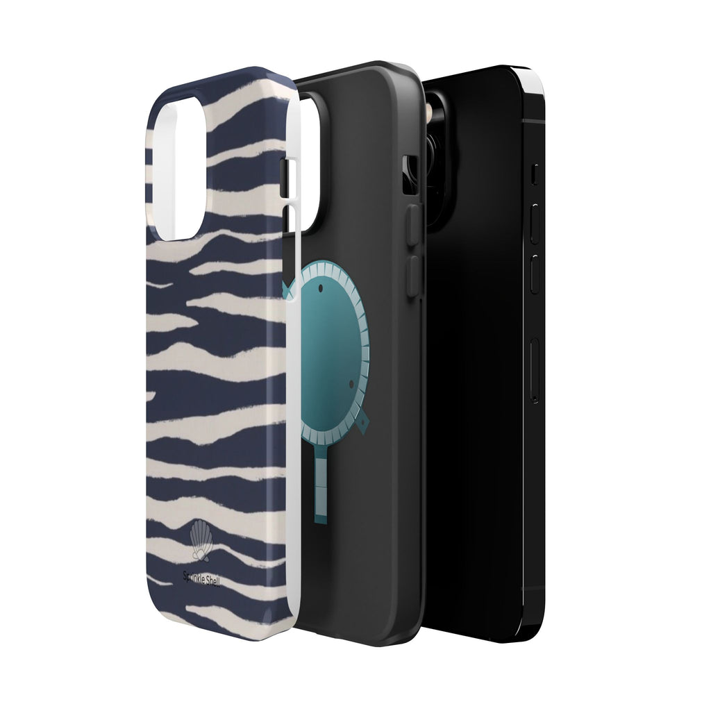 MagSafe Blue zebra print case