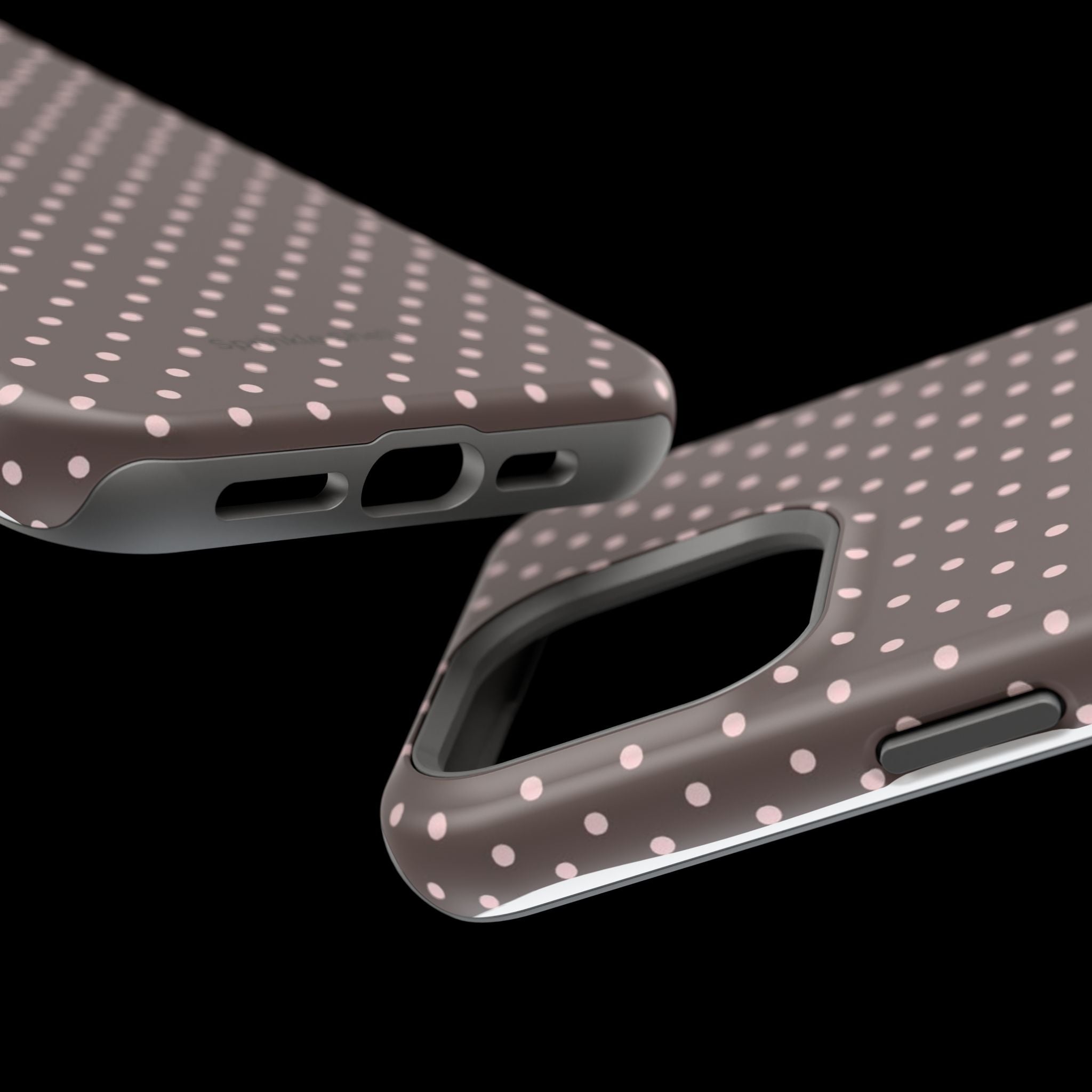 MagSafe Brown And Pink Polkadot Iphone Case