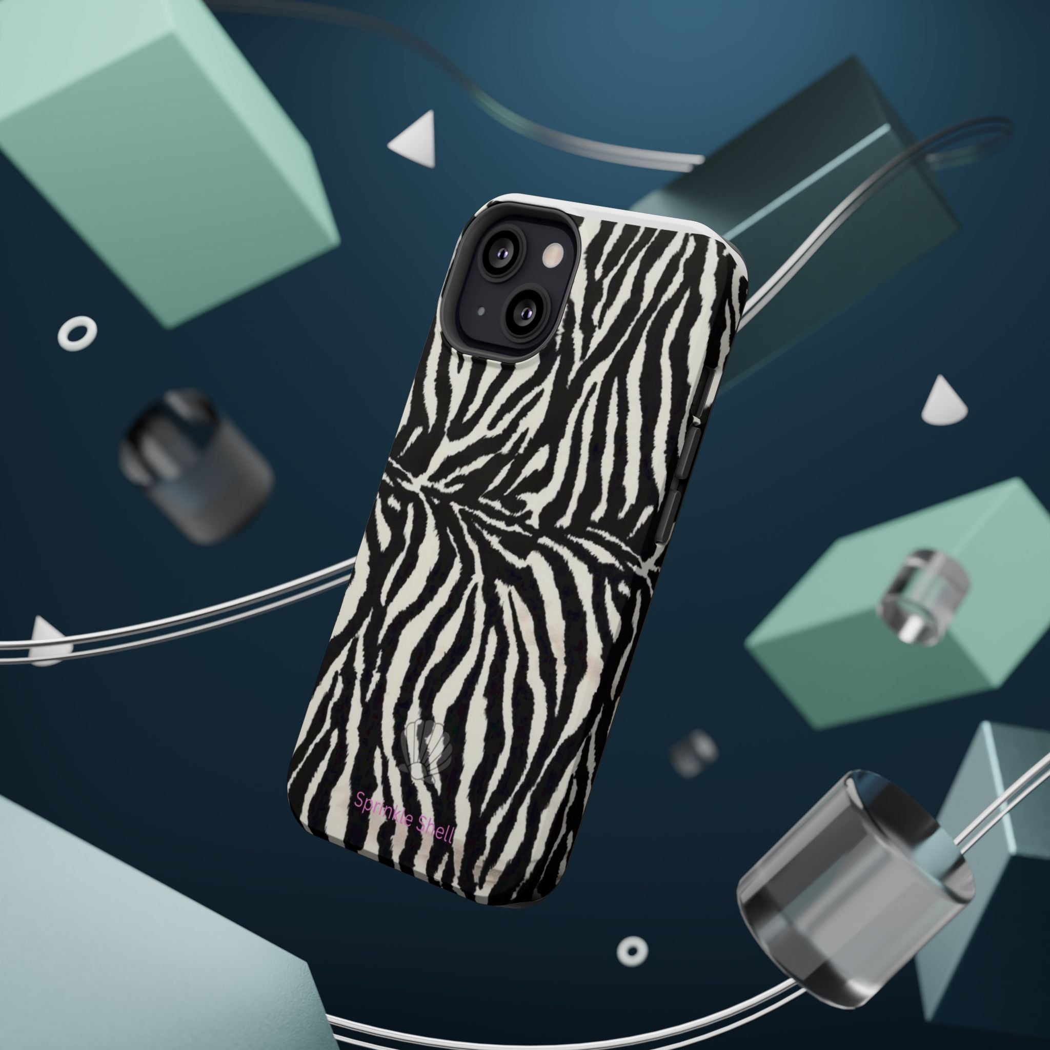 MagSafe black zebra print case