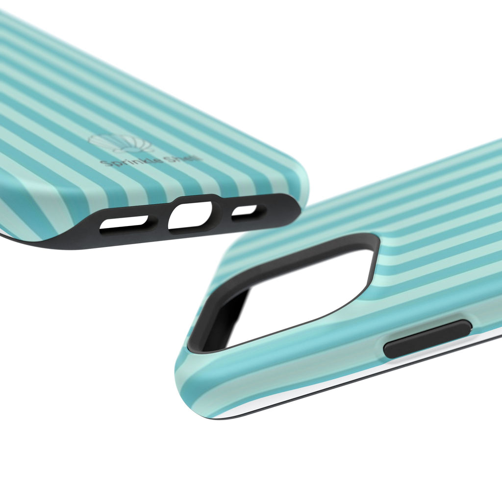 MagSafe teal striped case