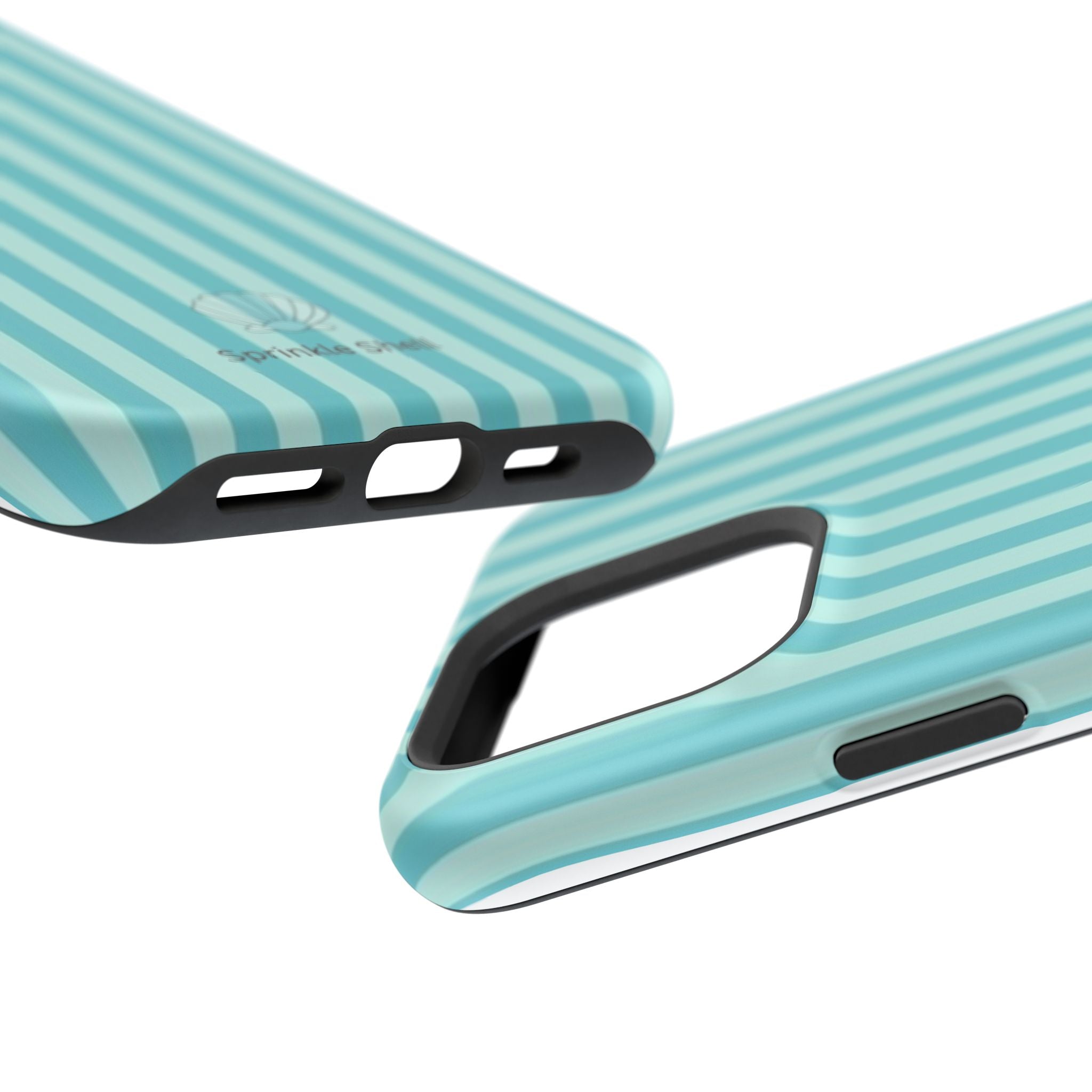 MagSafe teal striped case