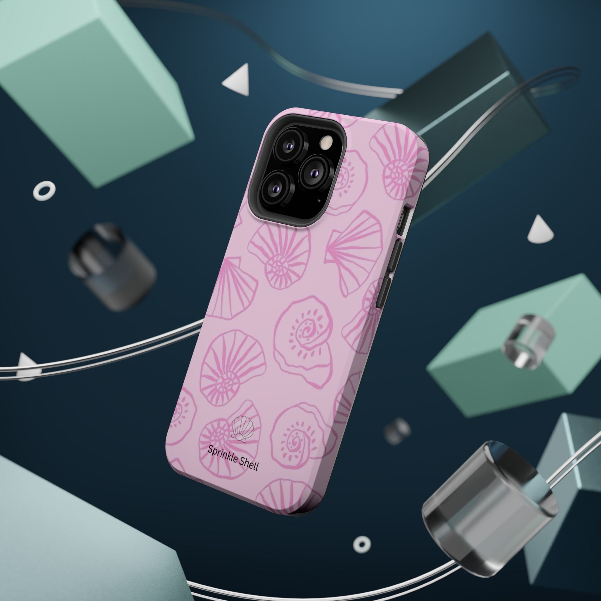 MagSafe pink shells case