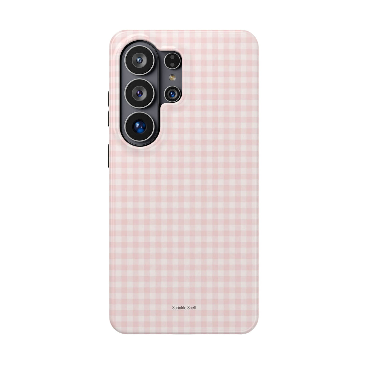 MagSafe light pink plaid case