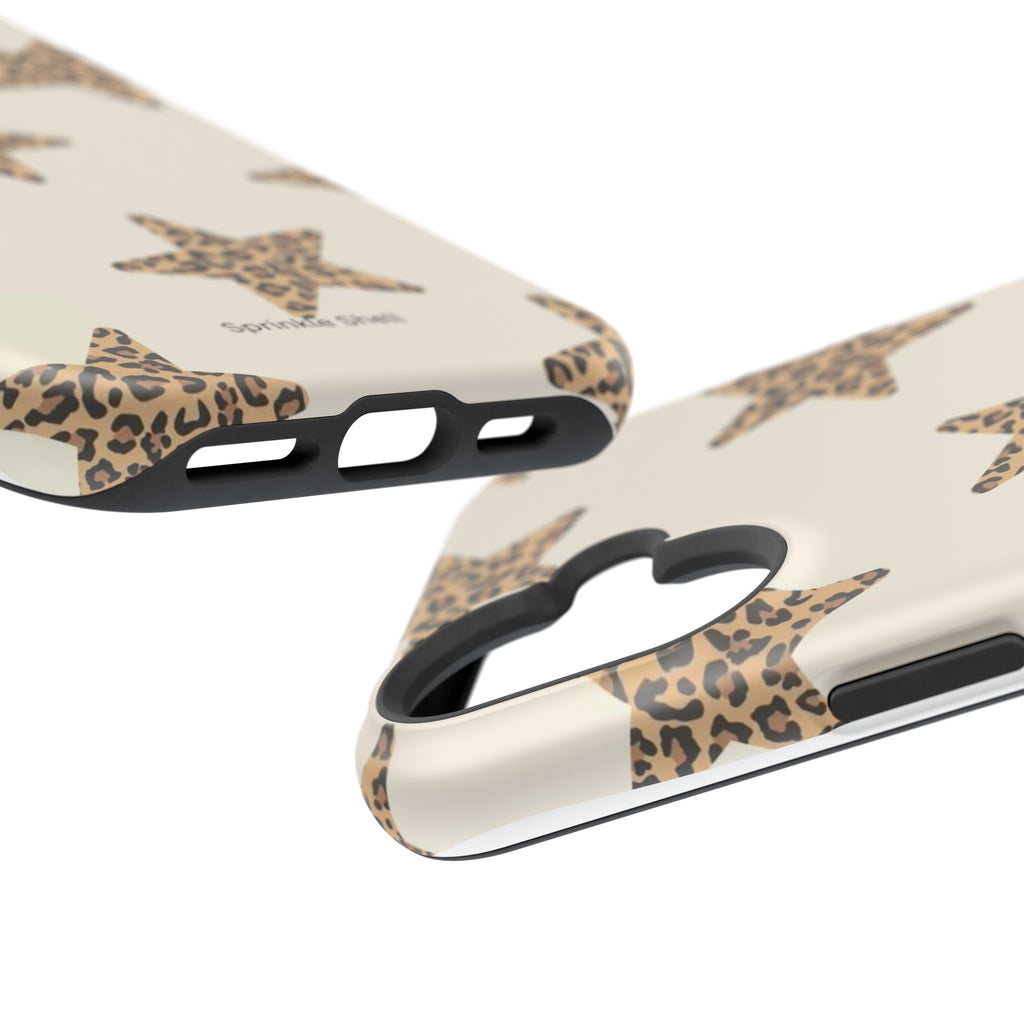 MagSafe Cheetah Print Stars iPhone Case