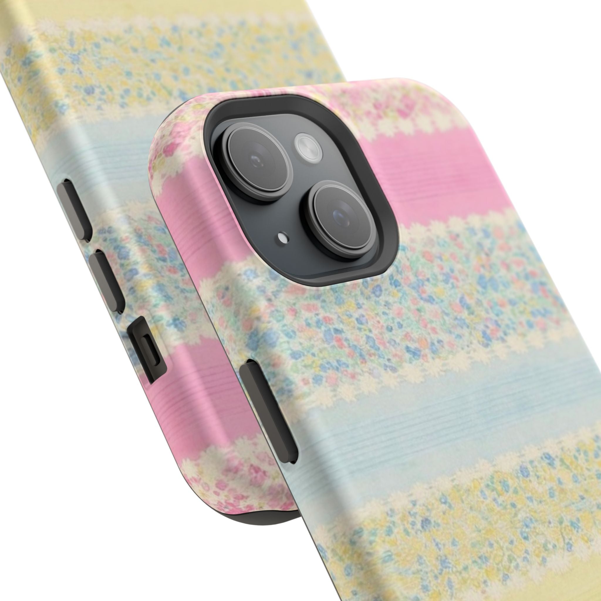 MagSafe pastel floral striped case