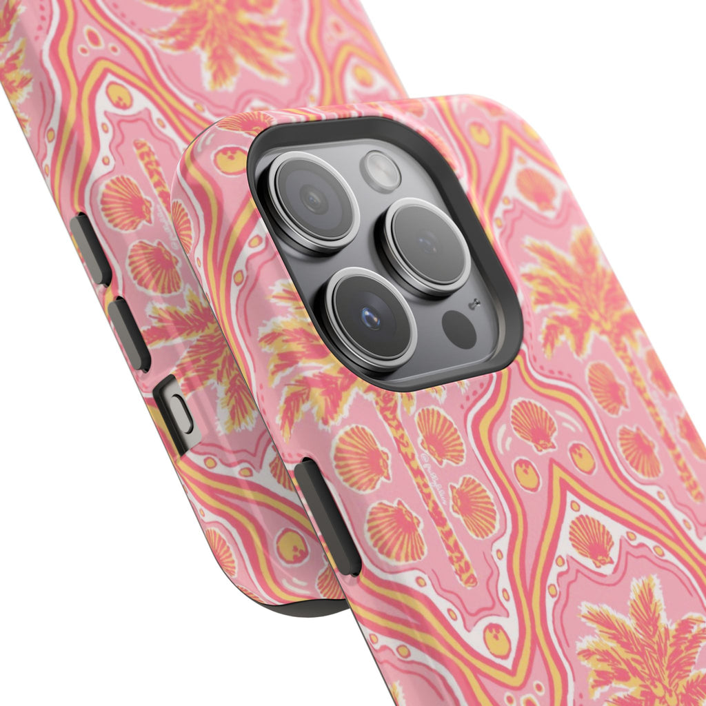 MagSafe pink pink summer palm tree case