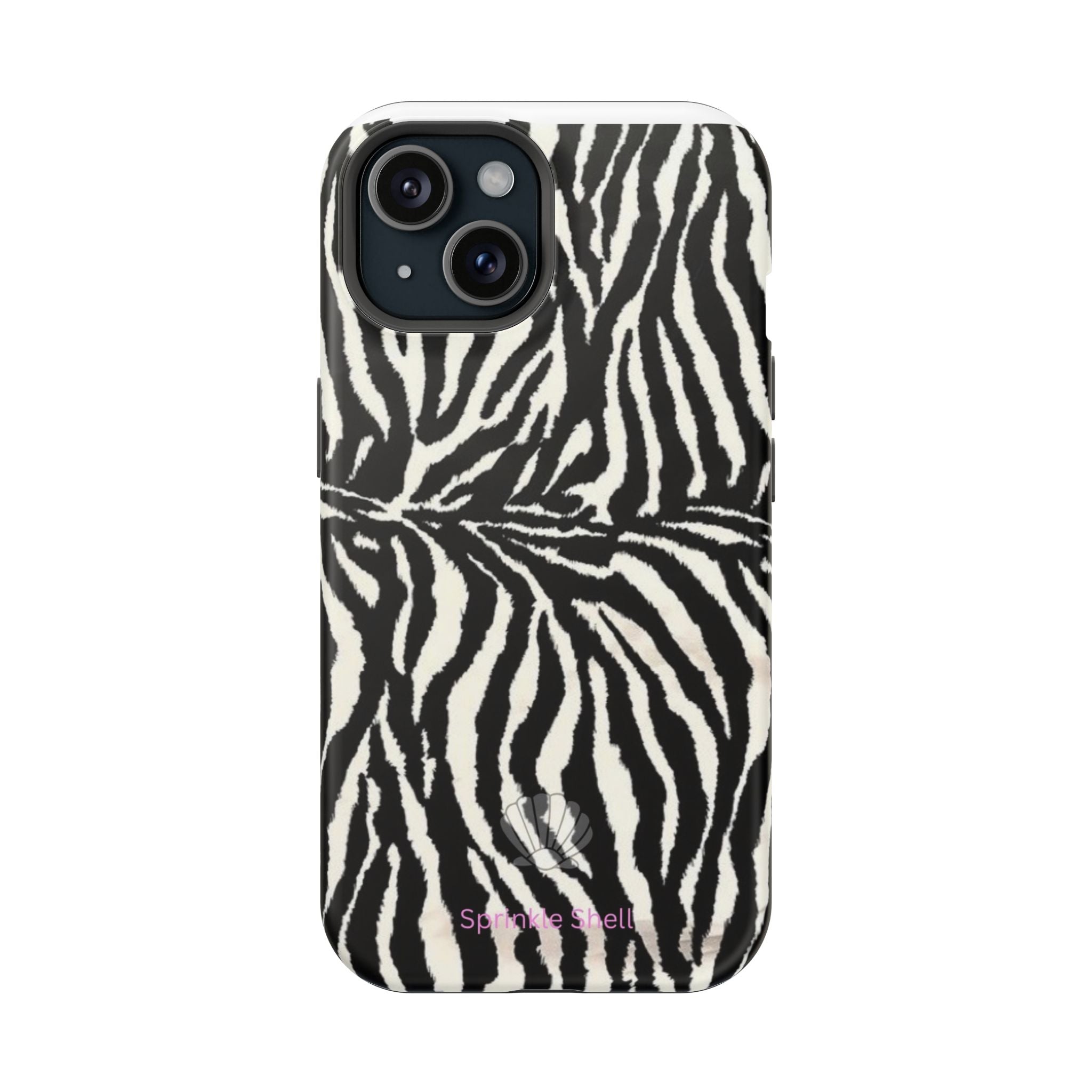 MagSafe black zebra print case