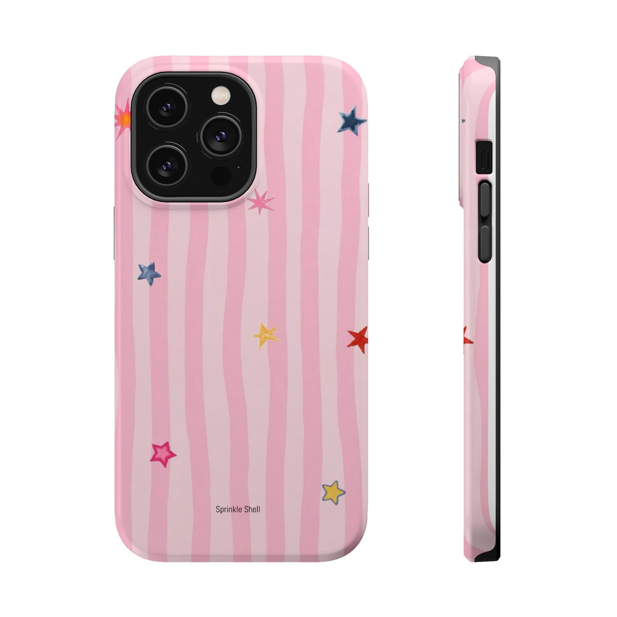 MagSafe pink lines & stars case