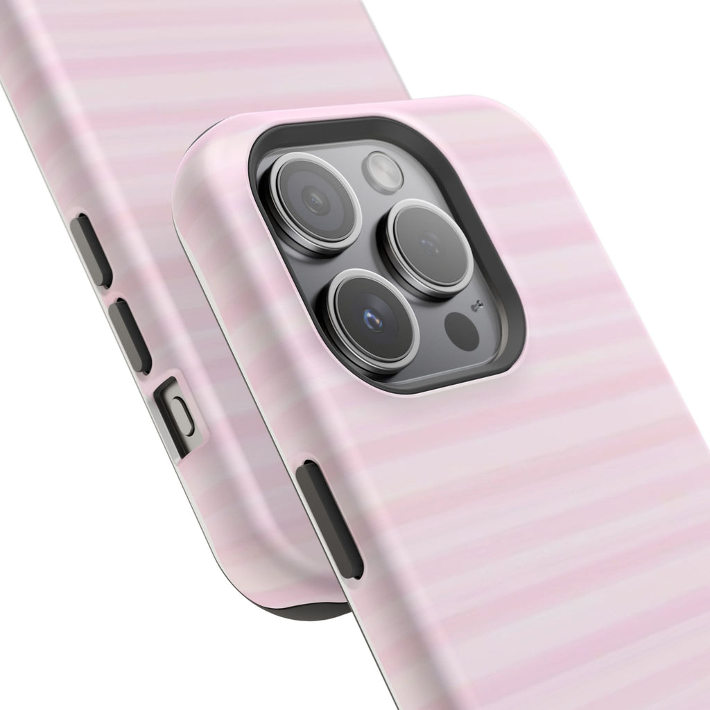 MagSafe pink stripes case