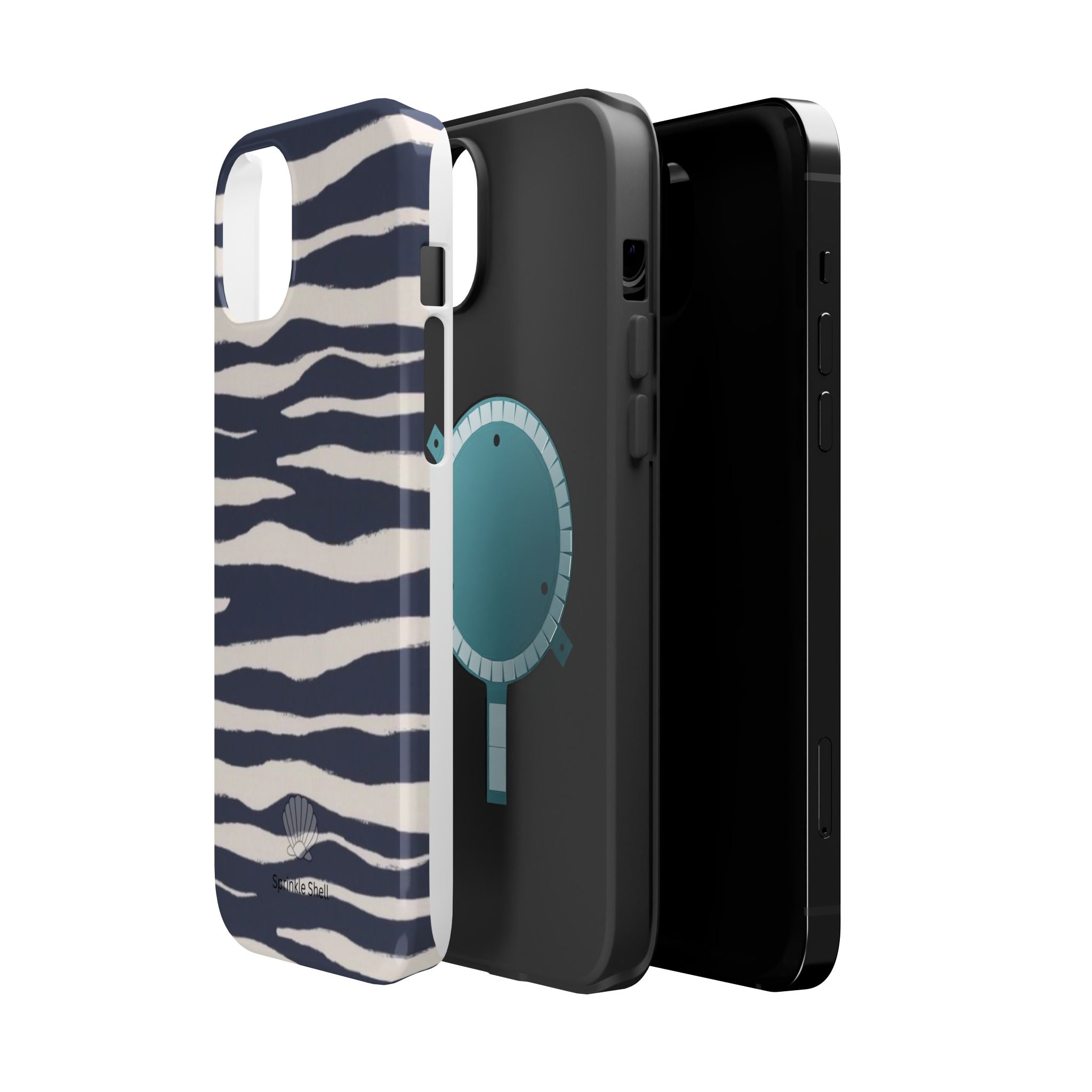 MagSafe Blue zebra print case