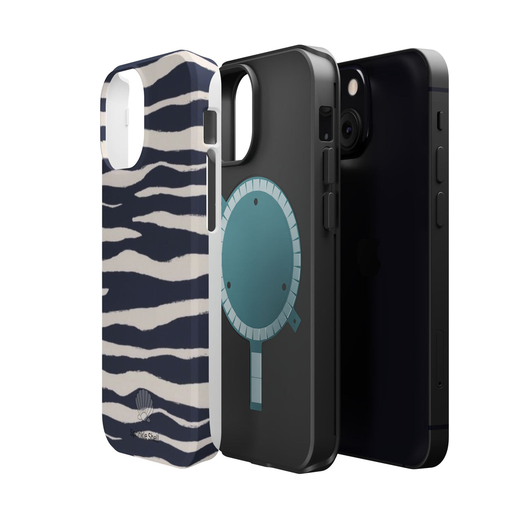 MagSafe Blue zebra print case