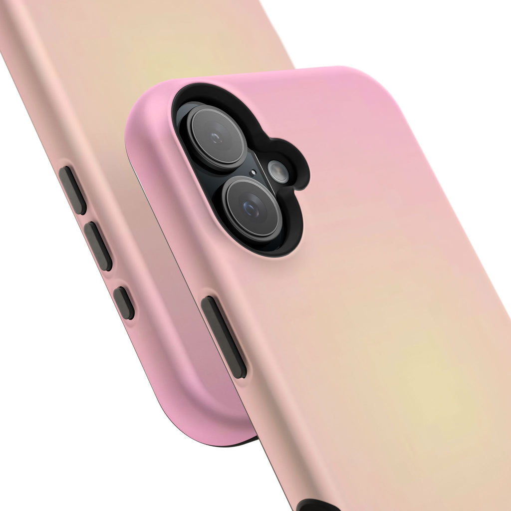 MagSafe light pink and yellow aura case