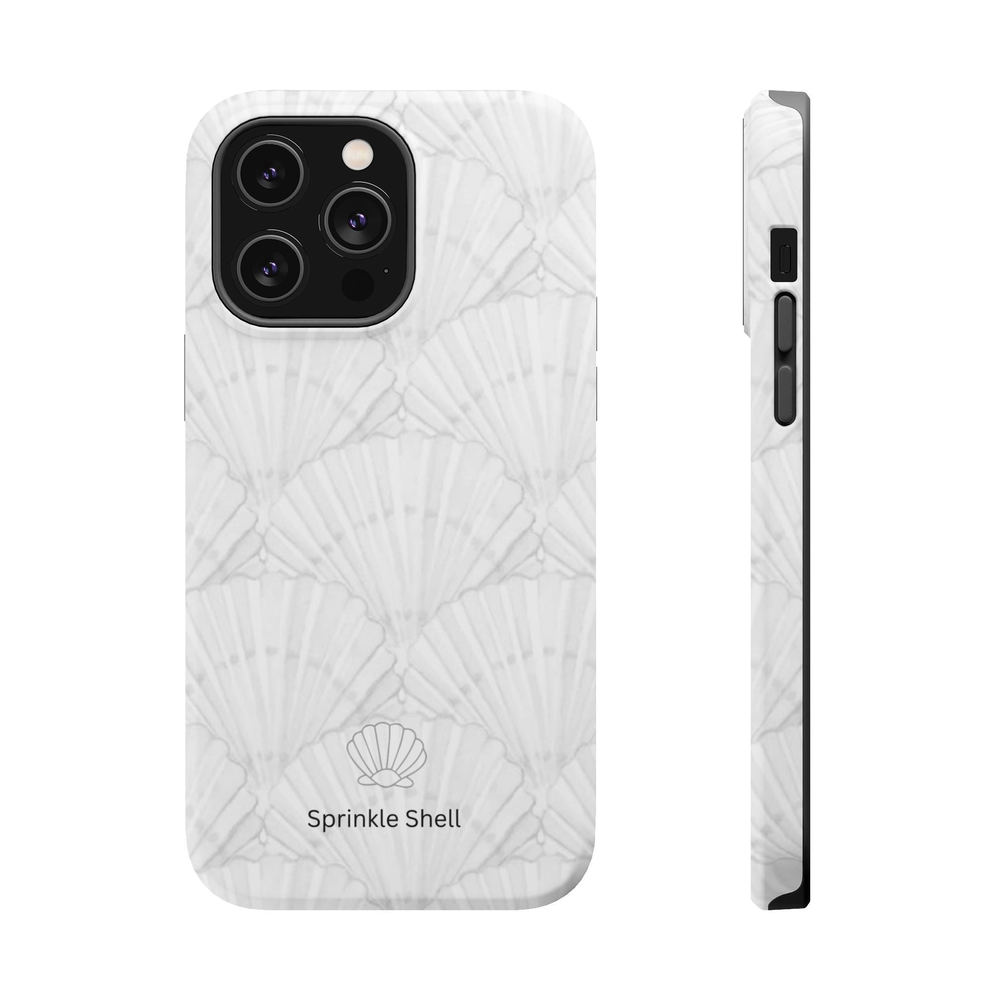 Shell-Pattern Magnetic Impact Phone Case — Protective Modular iPhone Cover