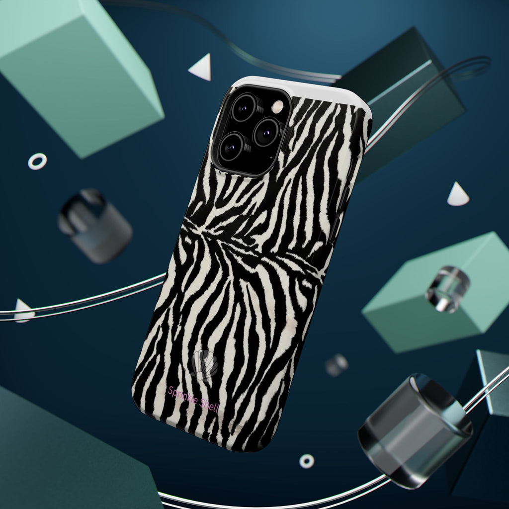 MagSafe black zebra print case