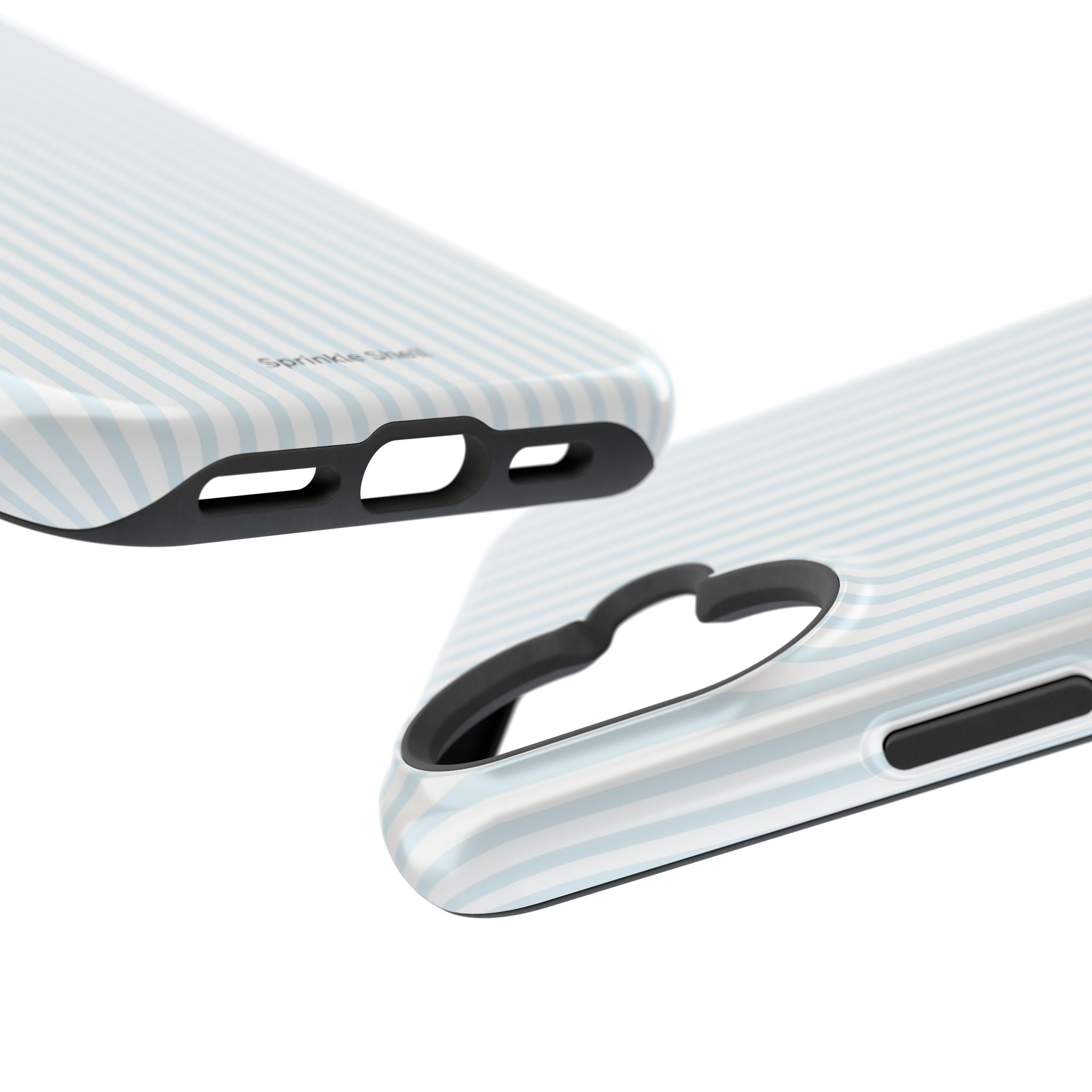 MagSafe light blue stripes iphone case