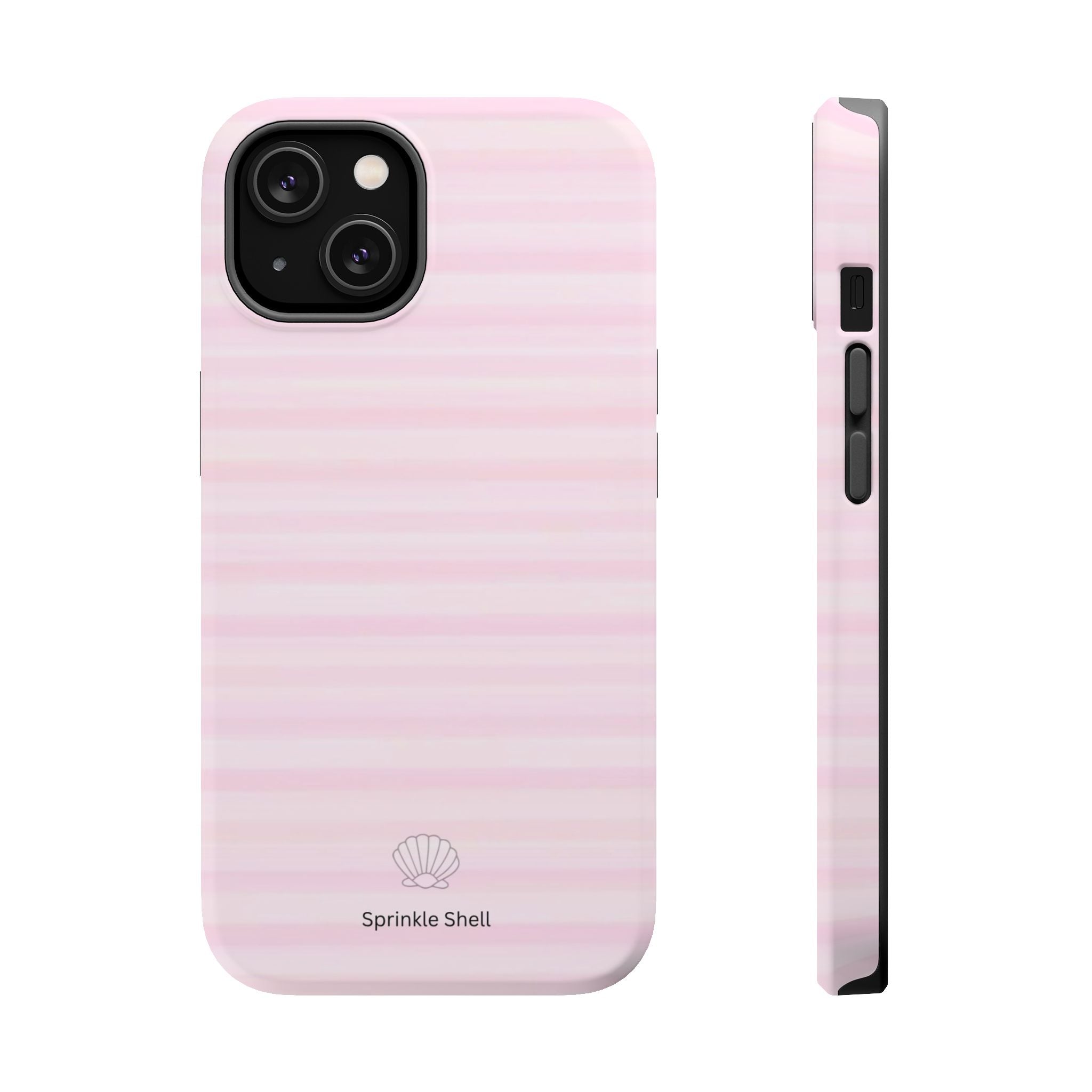 MagSafe pink stripes case