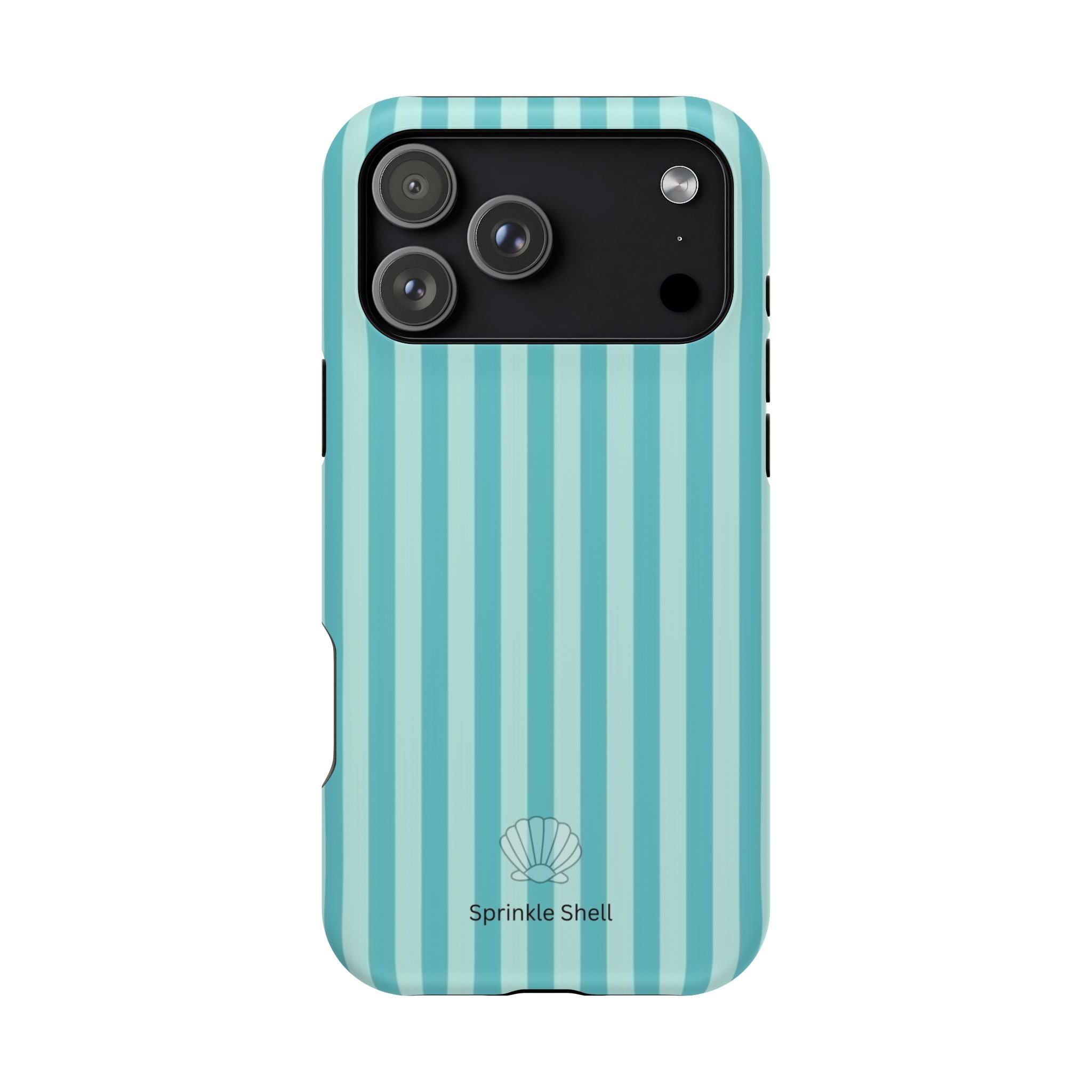 MagSafe teal striped case