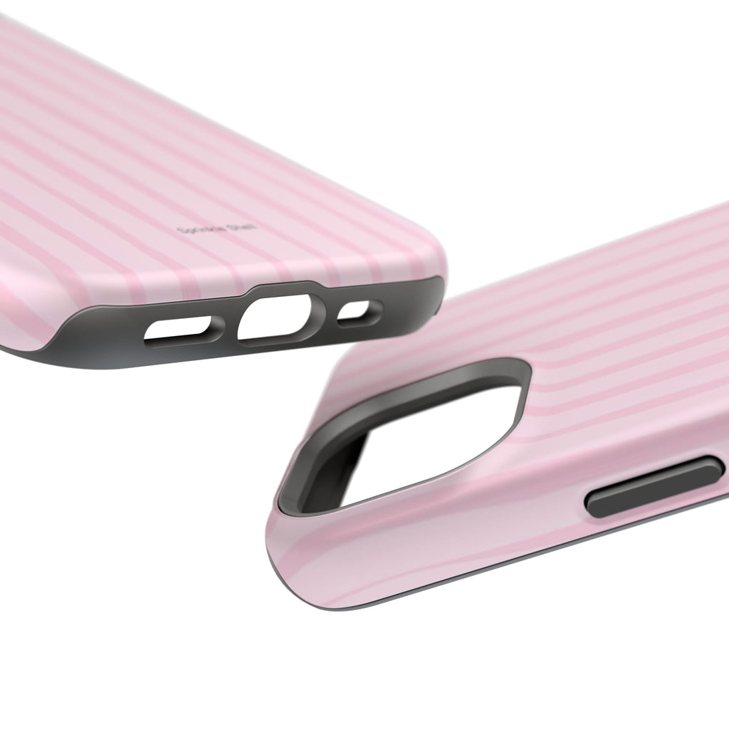 MagSafe pink uneven lines case