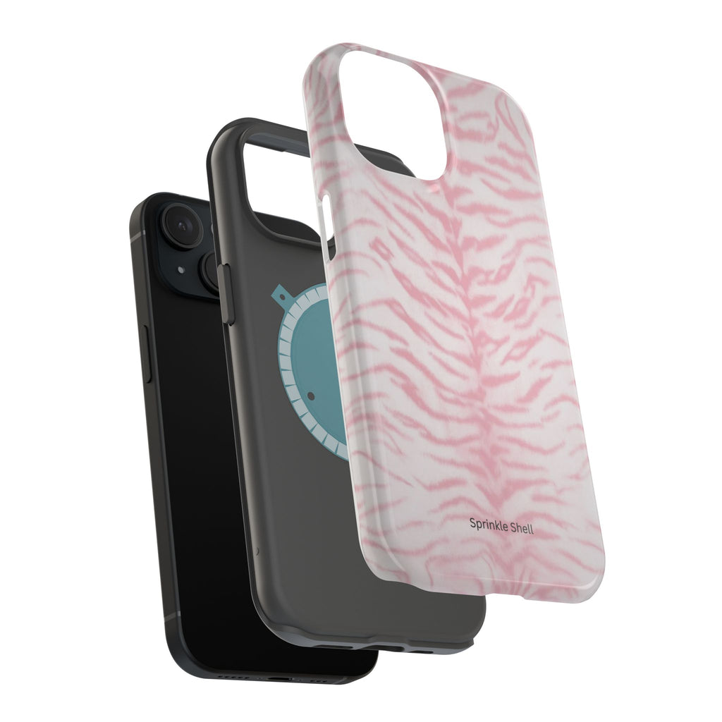 MagSafe Pink Zebra Print Iphone Case