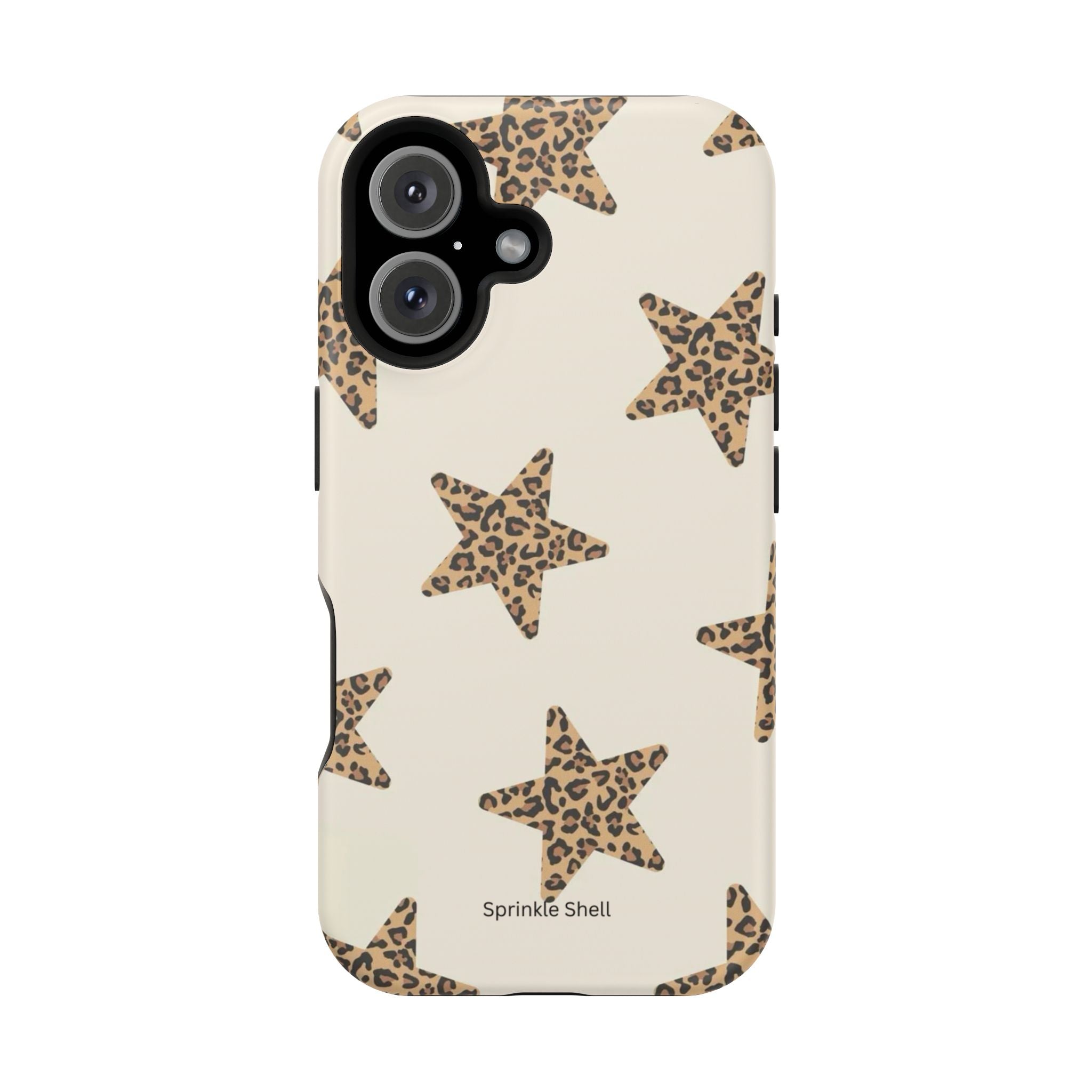 MagSafe Cheetah Print Stars iPhone Case