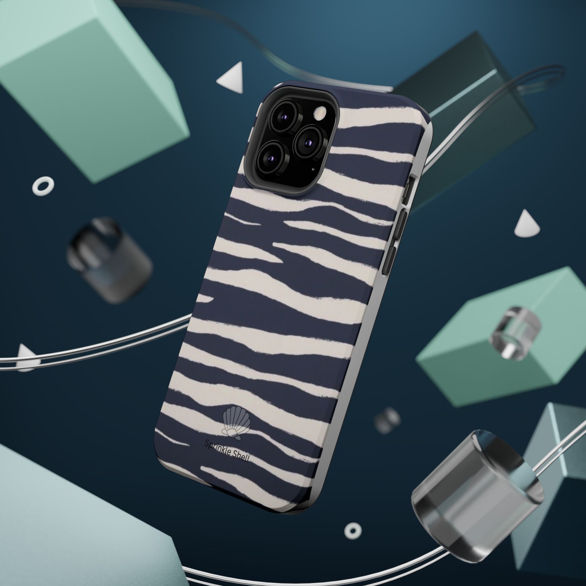 MagSafe Blue zebra print case