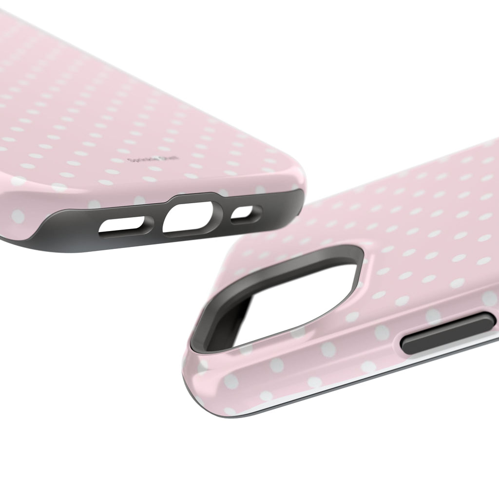 MagSafe light pink polka dots case