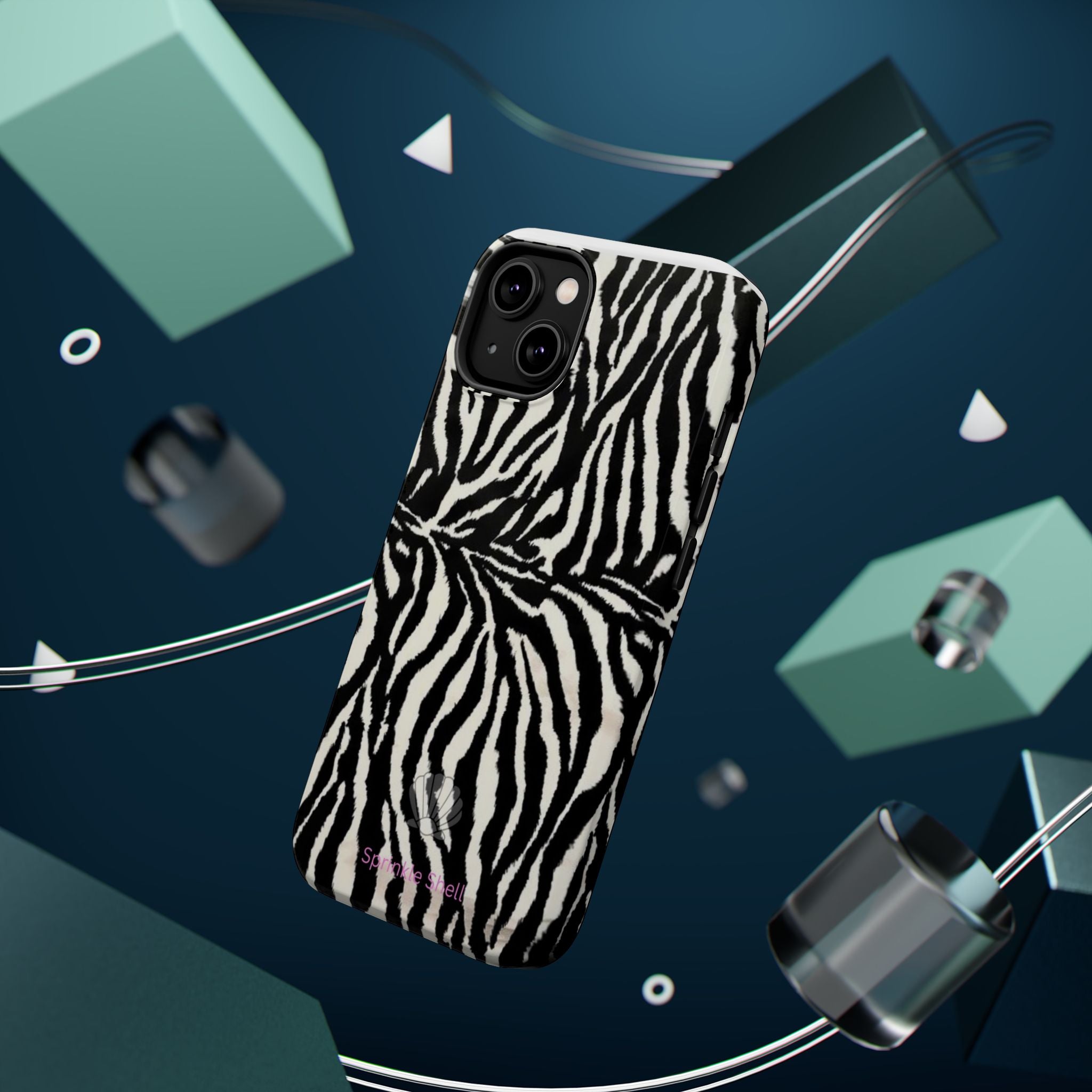 MagSafe black zebra print case