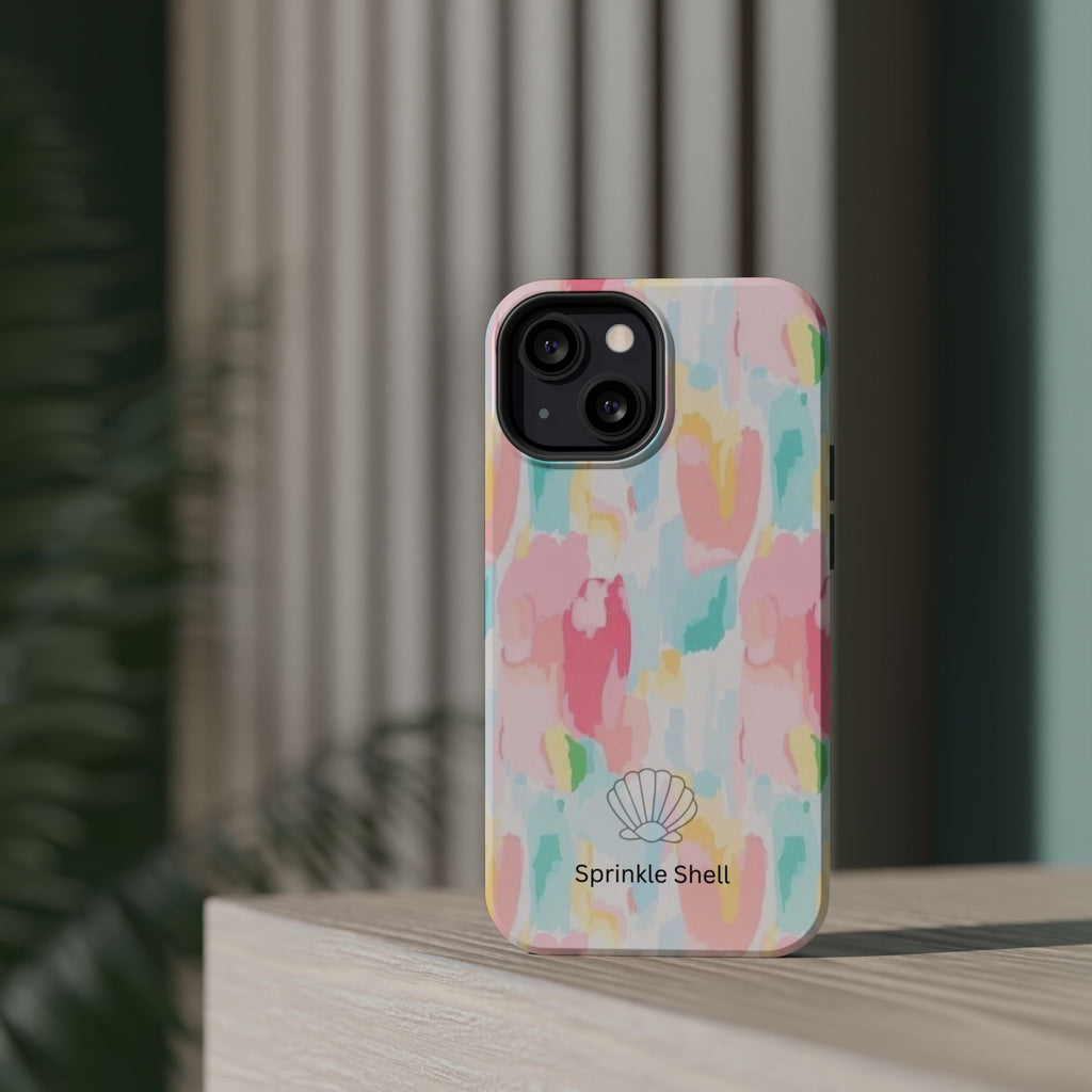MagSafe cute colorful paint case