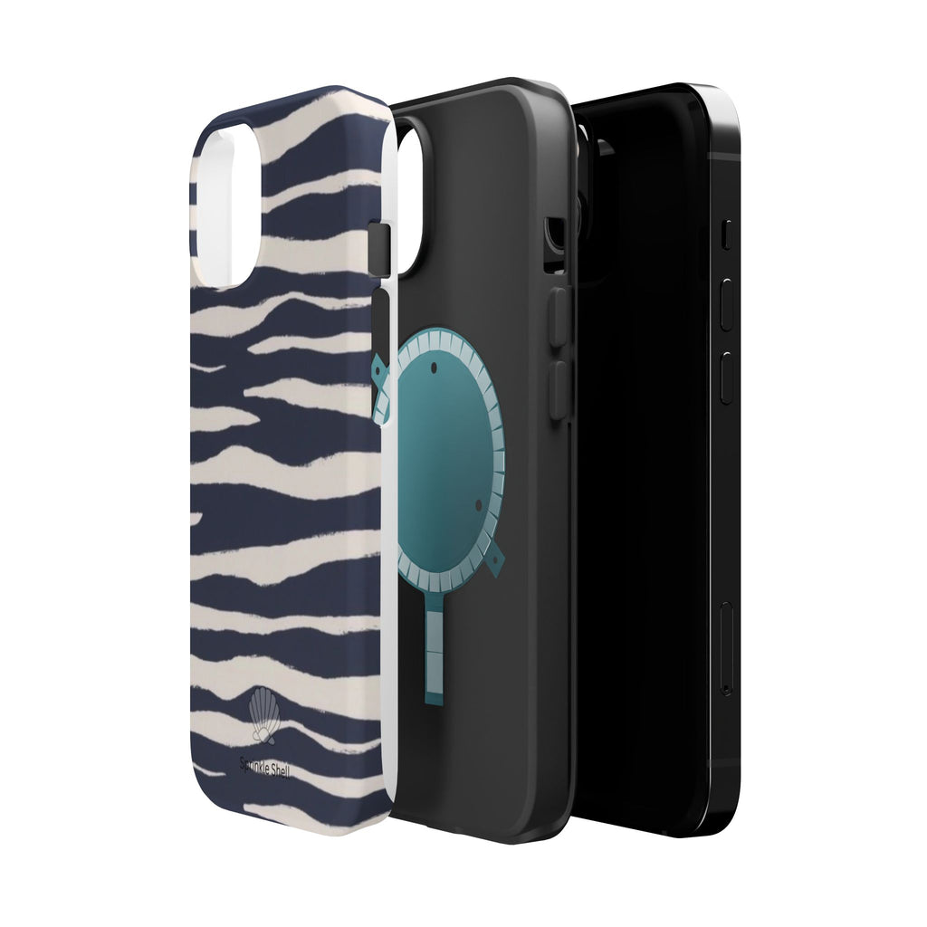 MagSafe Blue zebra print case