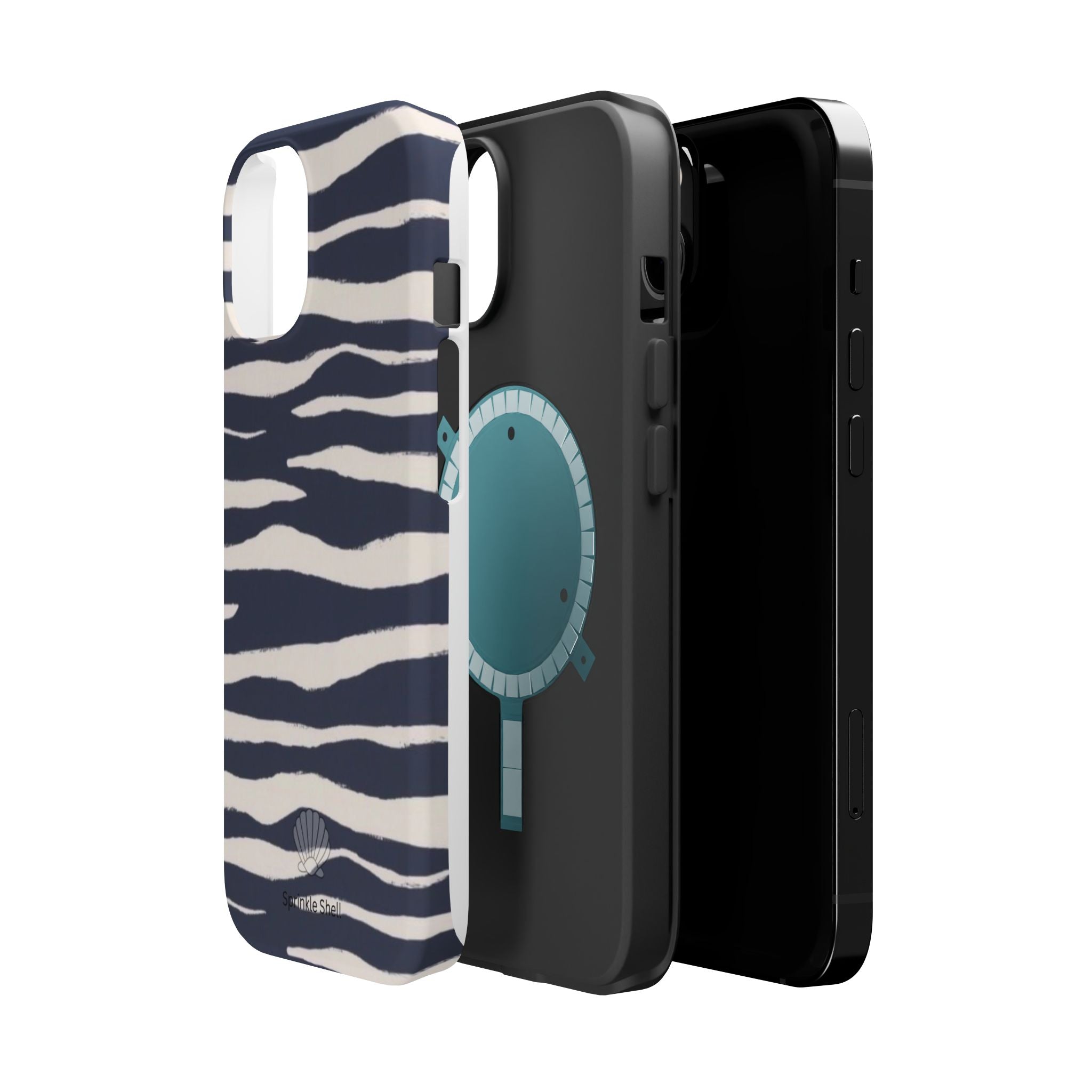 MagSafe Blue zebra print case