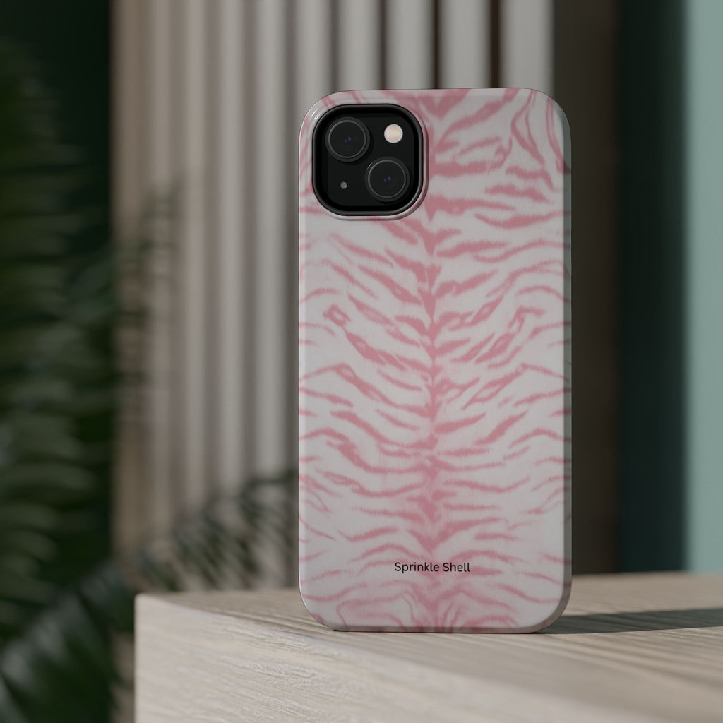 MagSafe Pink Zebra Print Iphone Case