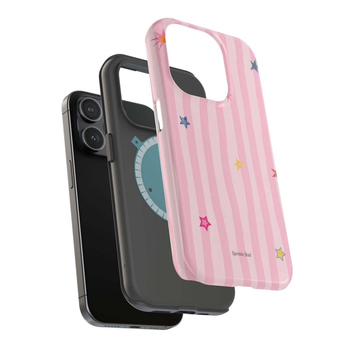 MagSafe pink lines & stars case