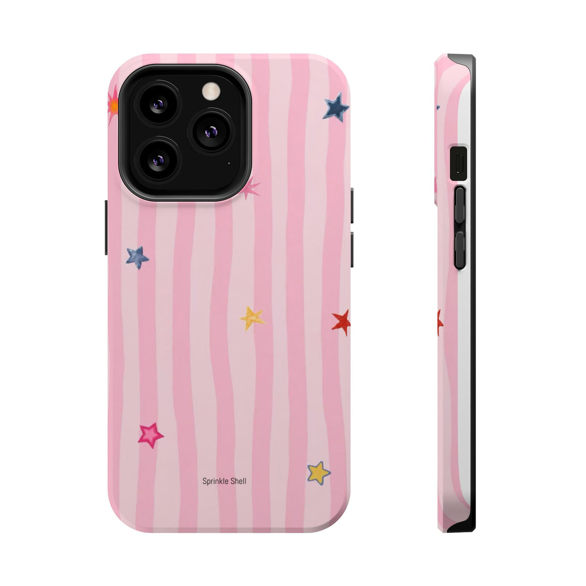 MagSafe pink lines & stars case