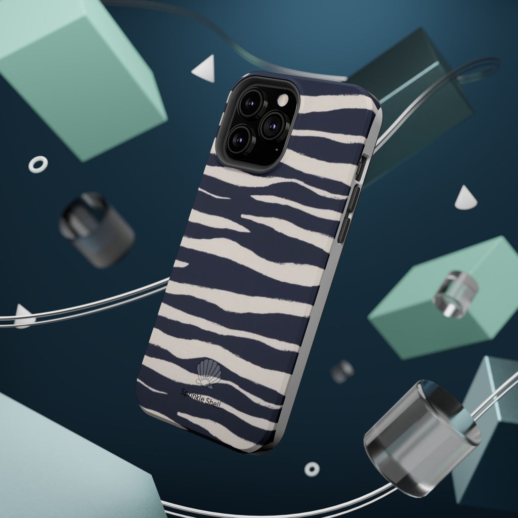 MagSafe Blue zebra print case