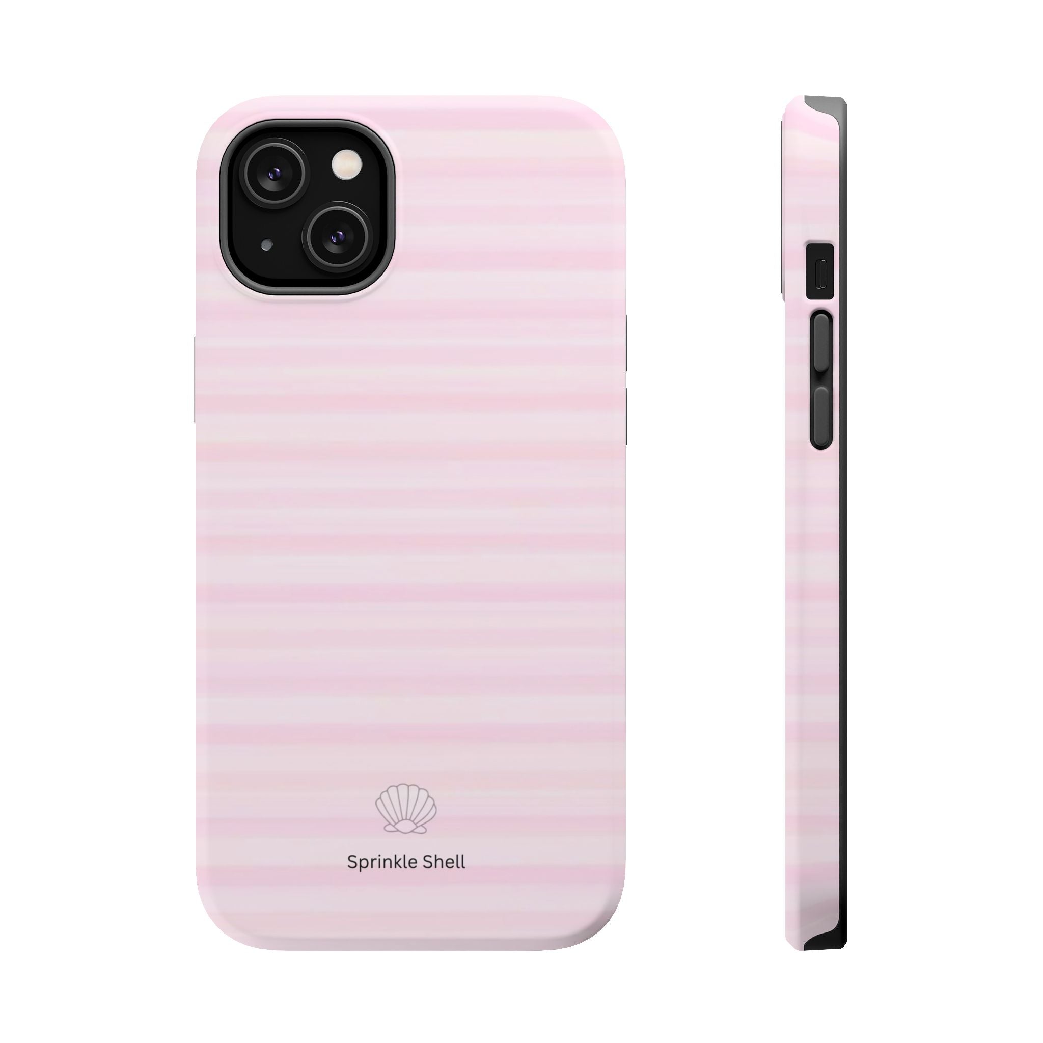 MagSafe pink stripes case