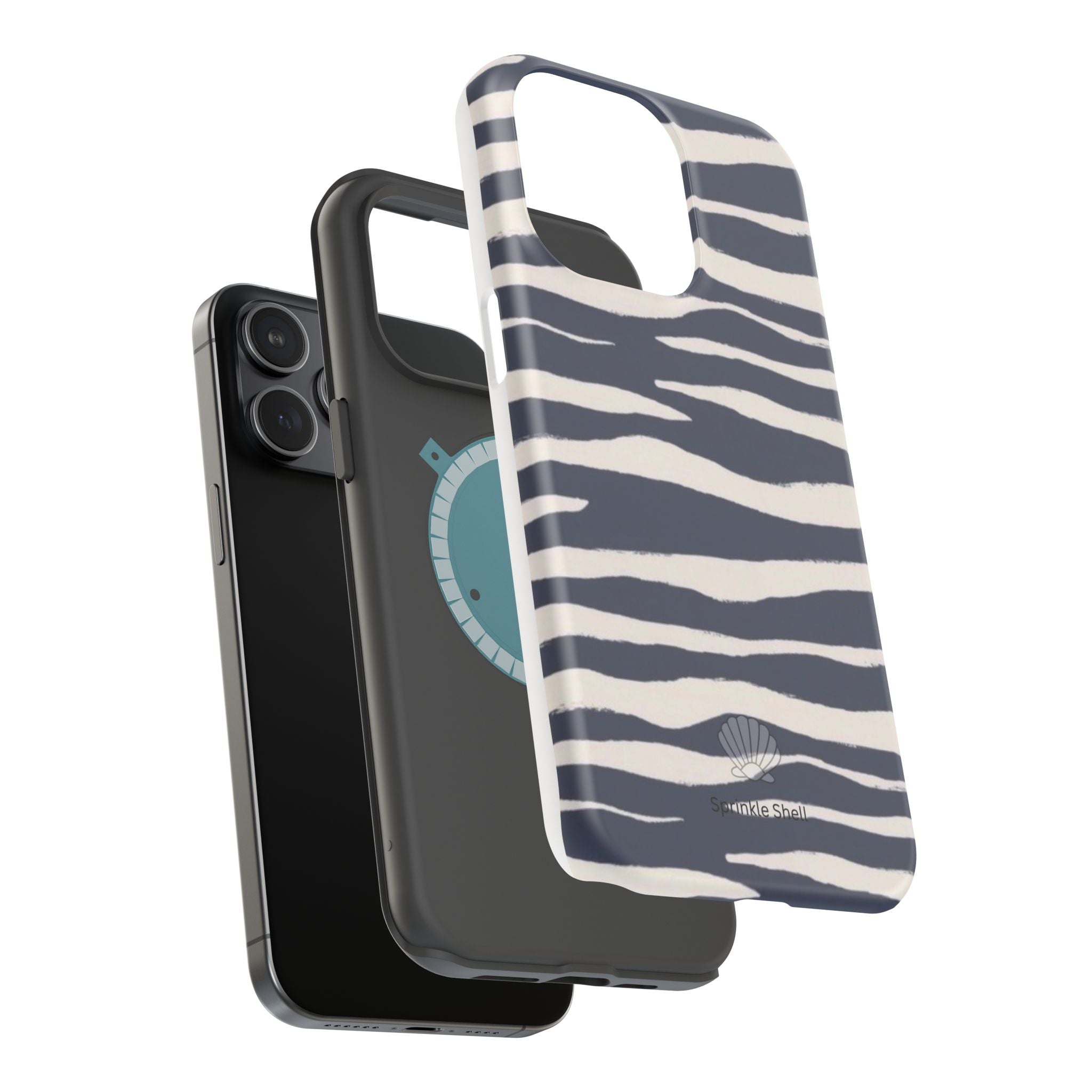 MagSafe Blue zebra print case