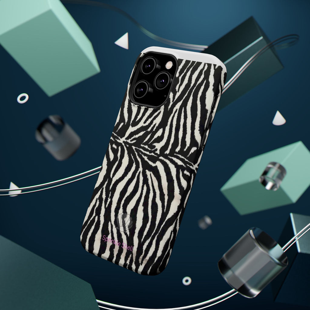 MagSafe black zebra print case