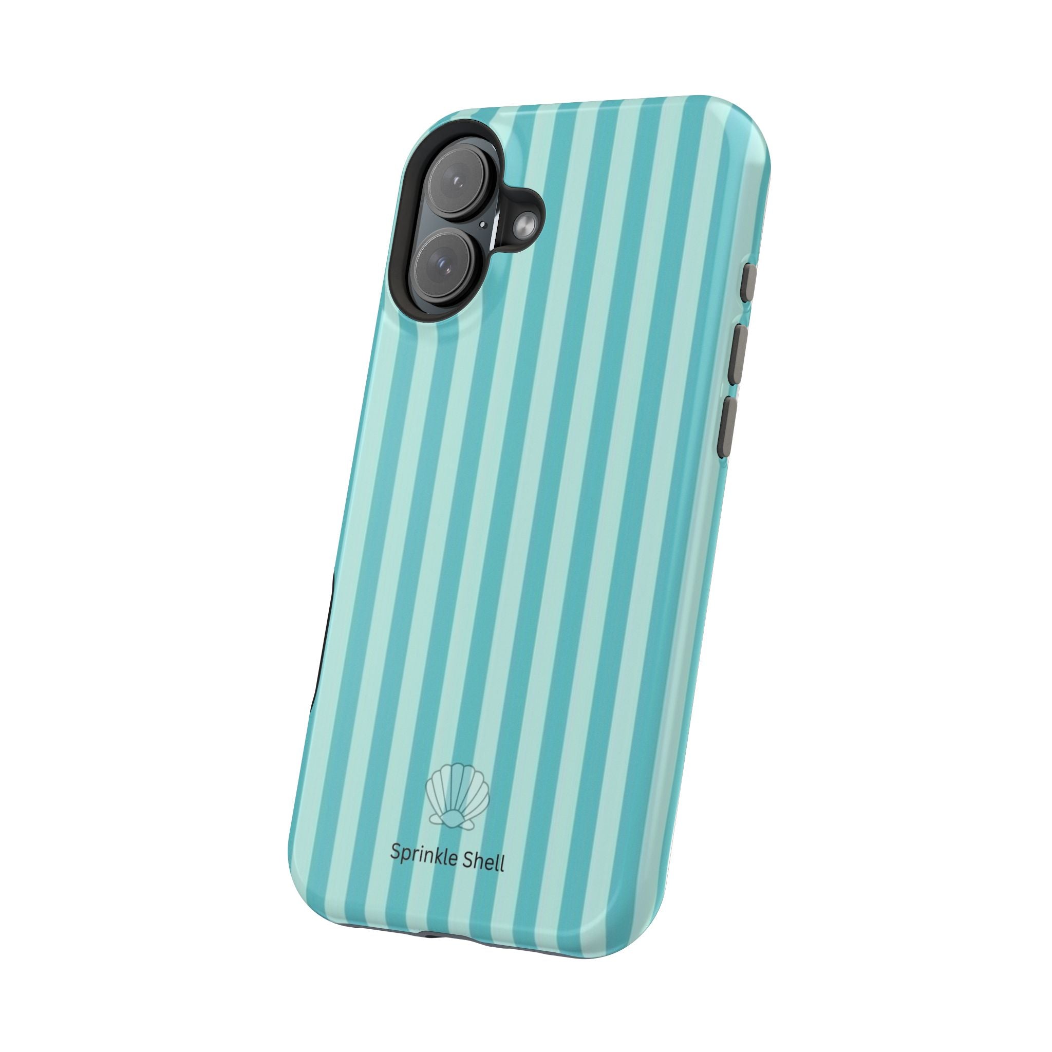 MagSafe teal striped case