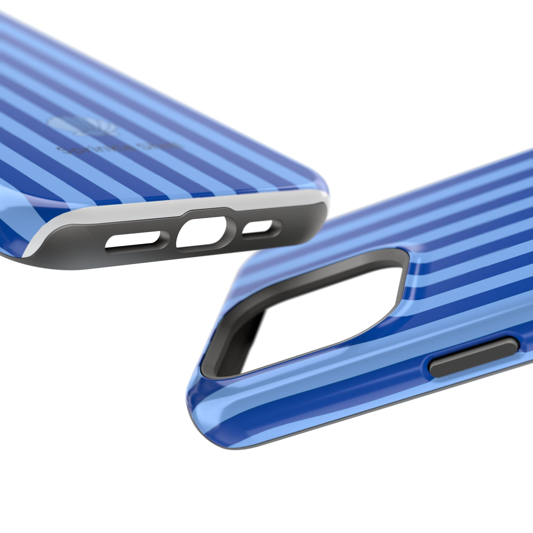 MagSafe blue striped case